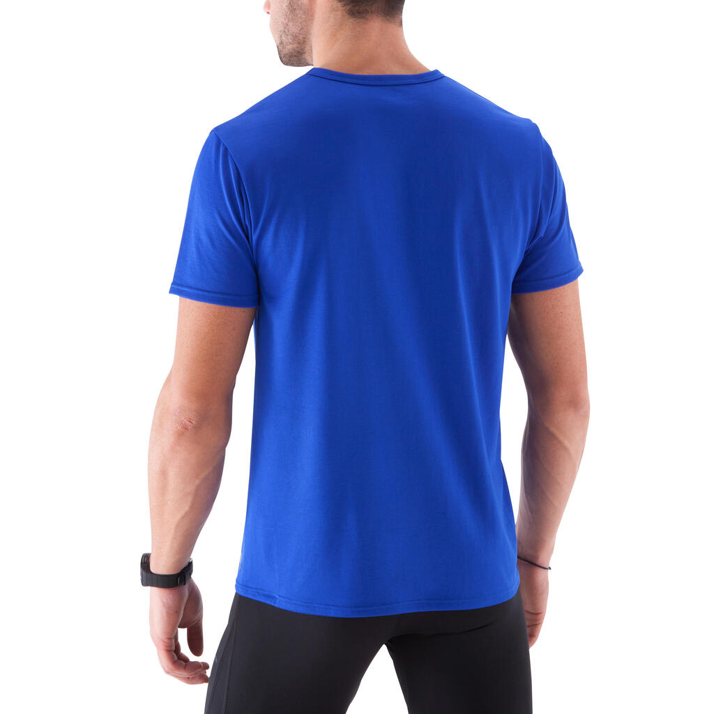 T-Shirt Breathe Fitness Herren blau mit Print