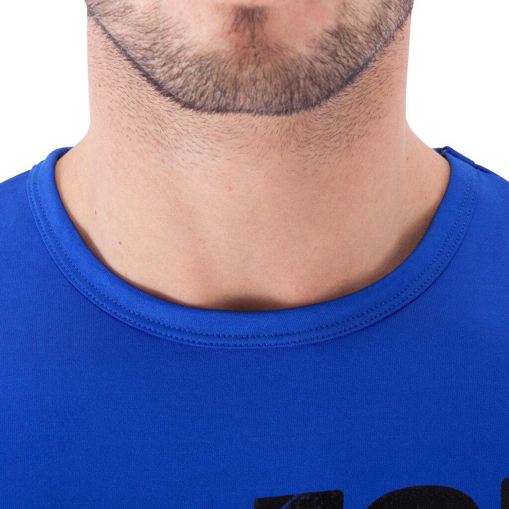 T-Shirt Breathe Fitness Herren blau mit Print