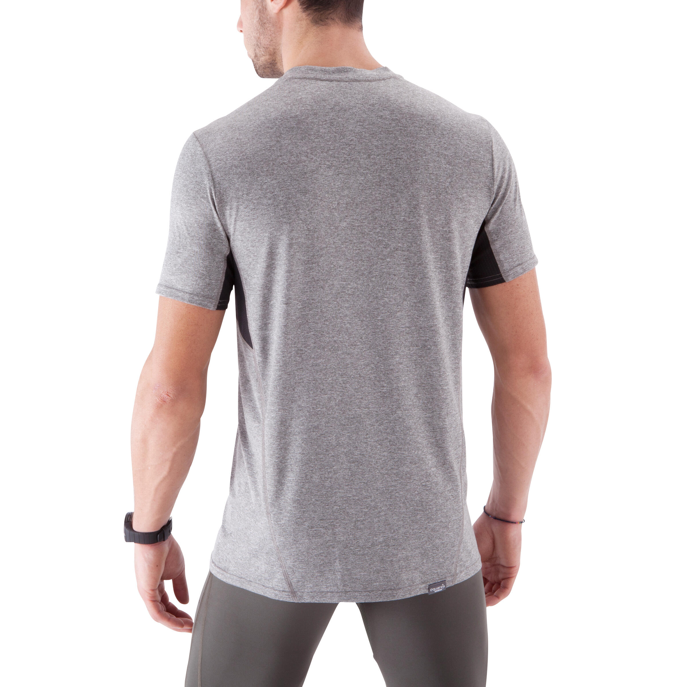 Breathe Light Fitness Print T-shirt - Light Mottled Grey 4/13