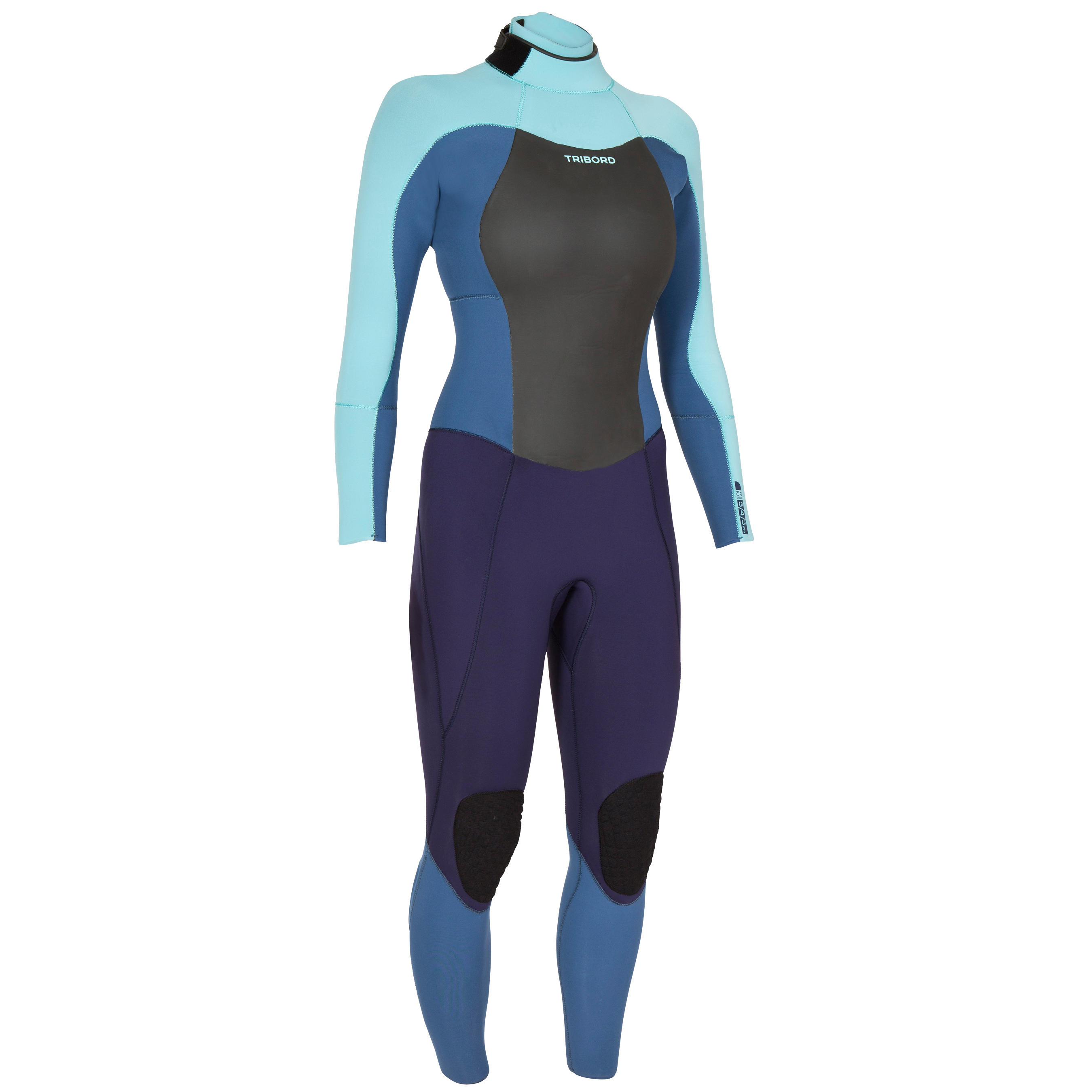 900 Women's 5/4/3 mm Neoprene Surfing Wetsuit - Grey 1/3