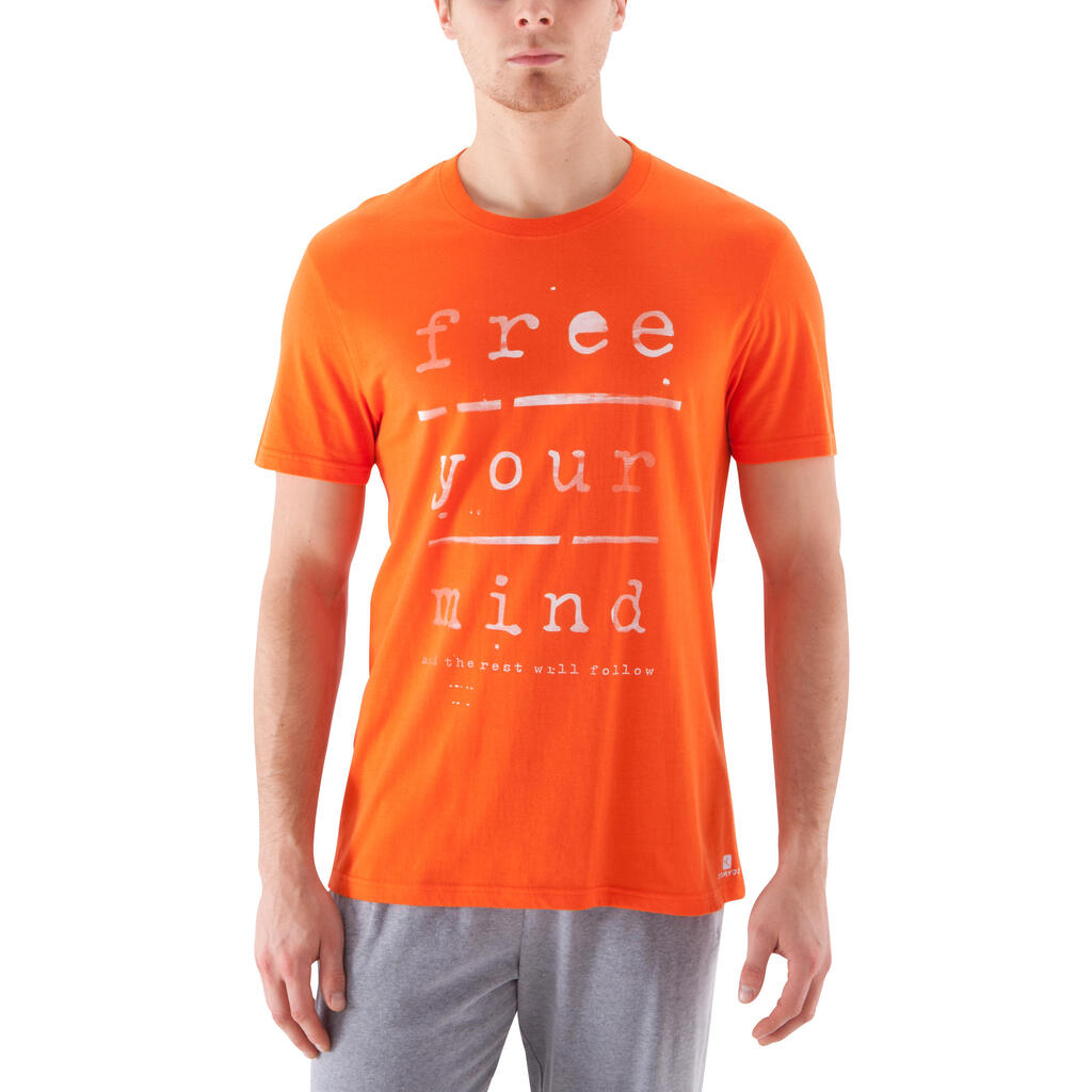 T-Shirt Sportee Herren, orange, bedruckt