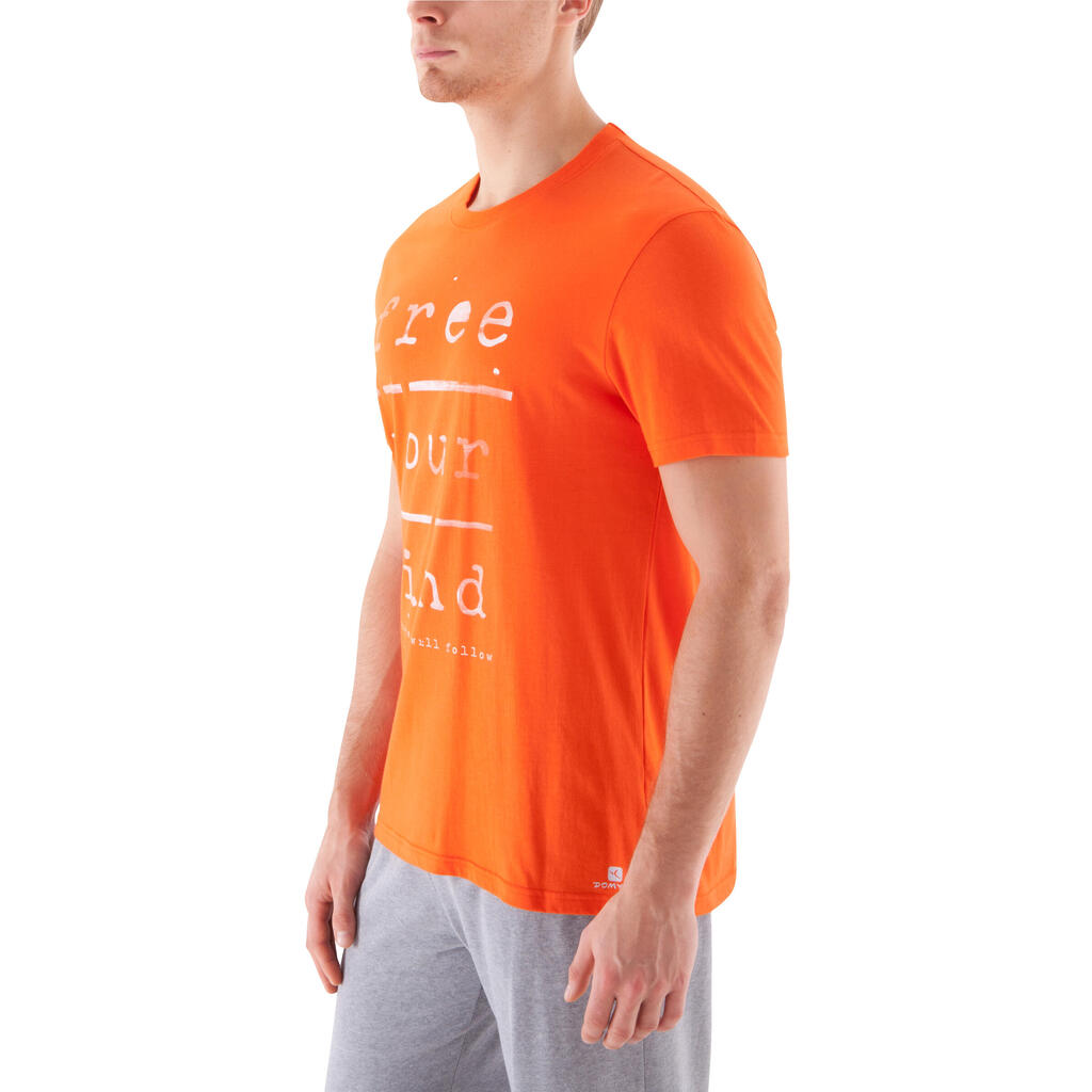 T-Shirt Sportee Herren, orange, bedruckt