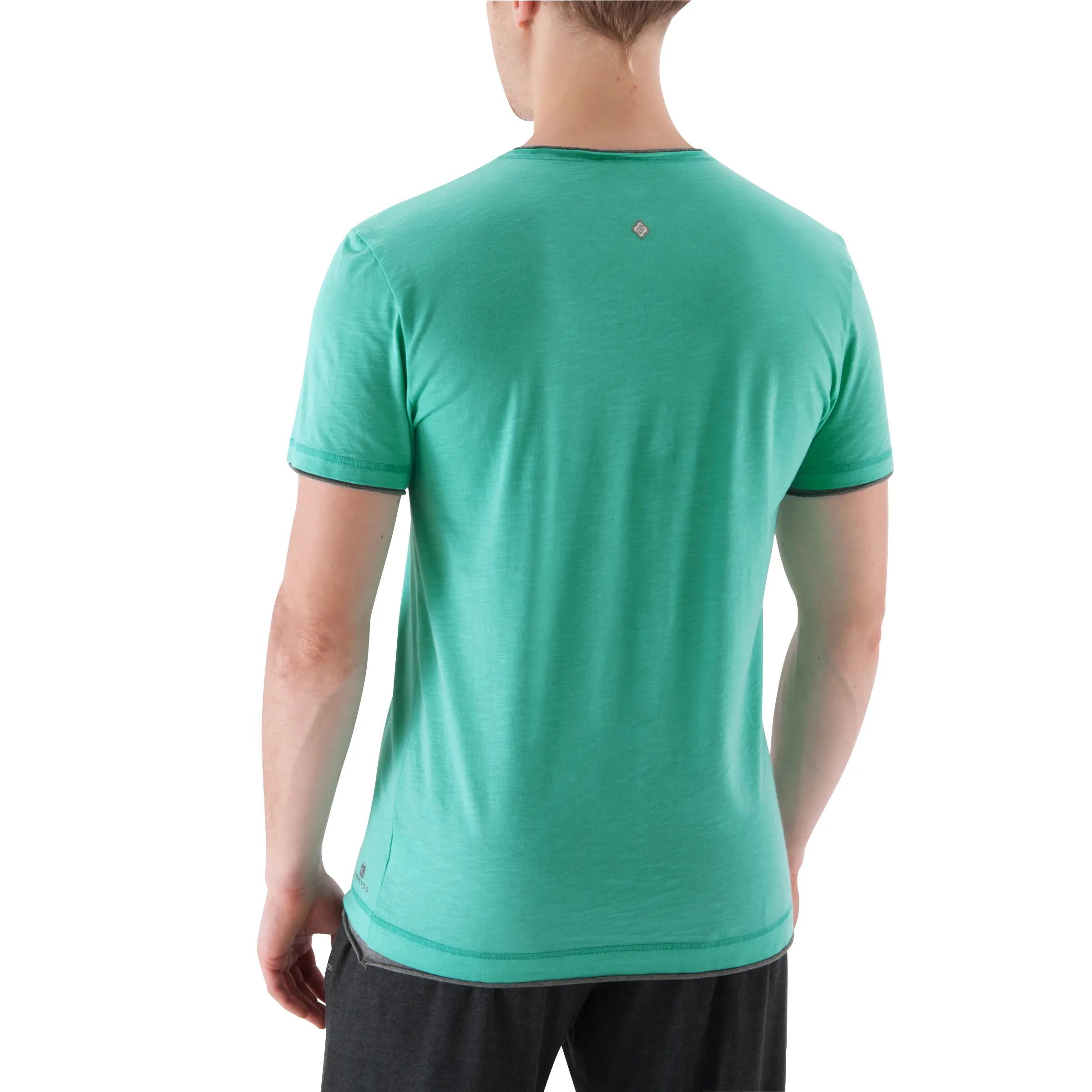 Gentle Gymnastics Yoga and Pilates Short-Sleeved Print T-shirt - Green 5/10
