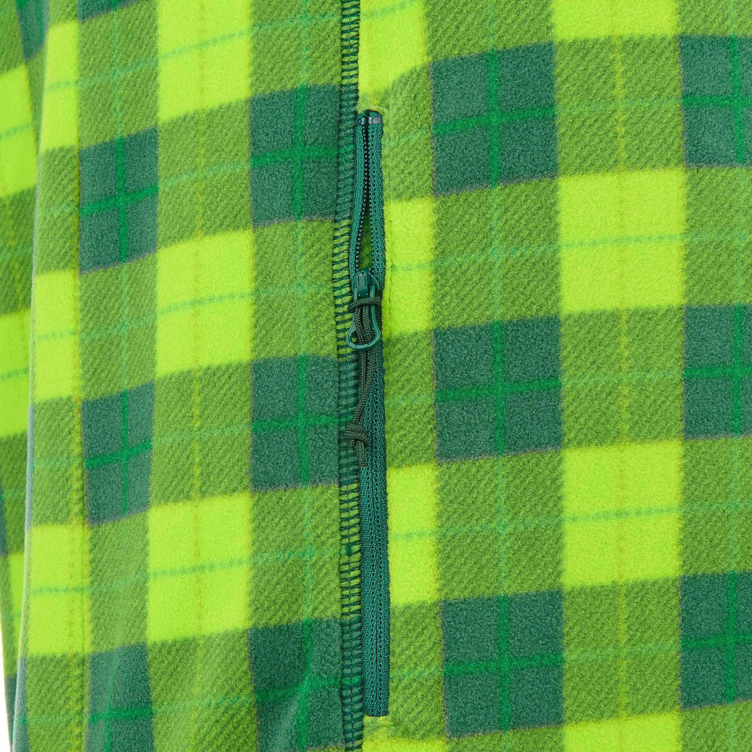 Forclaz 200 Men's Hiking Fleece - green check 5/12