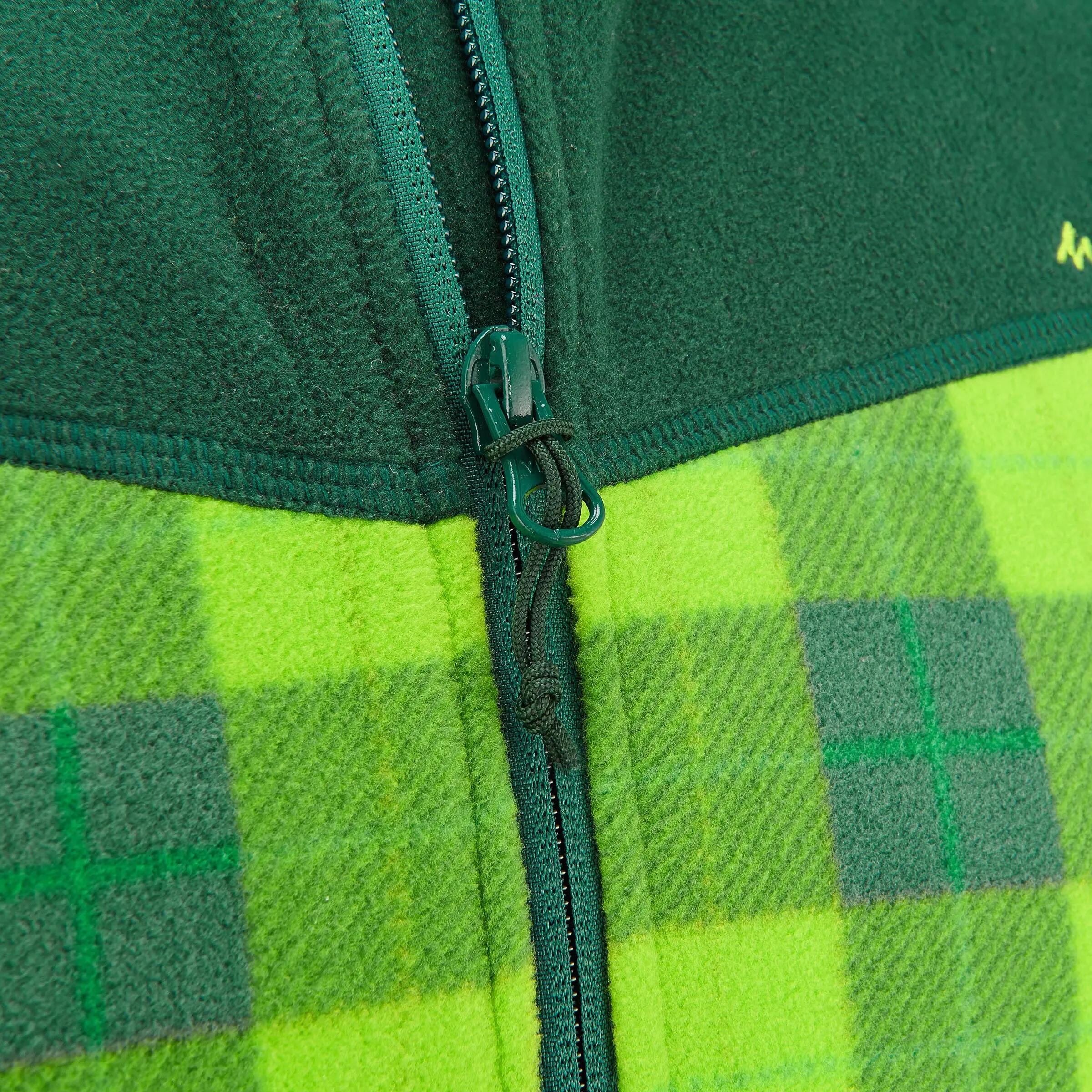 Forclaz 200 Men's Hiking Fleece - green check 2/12