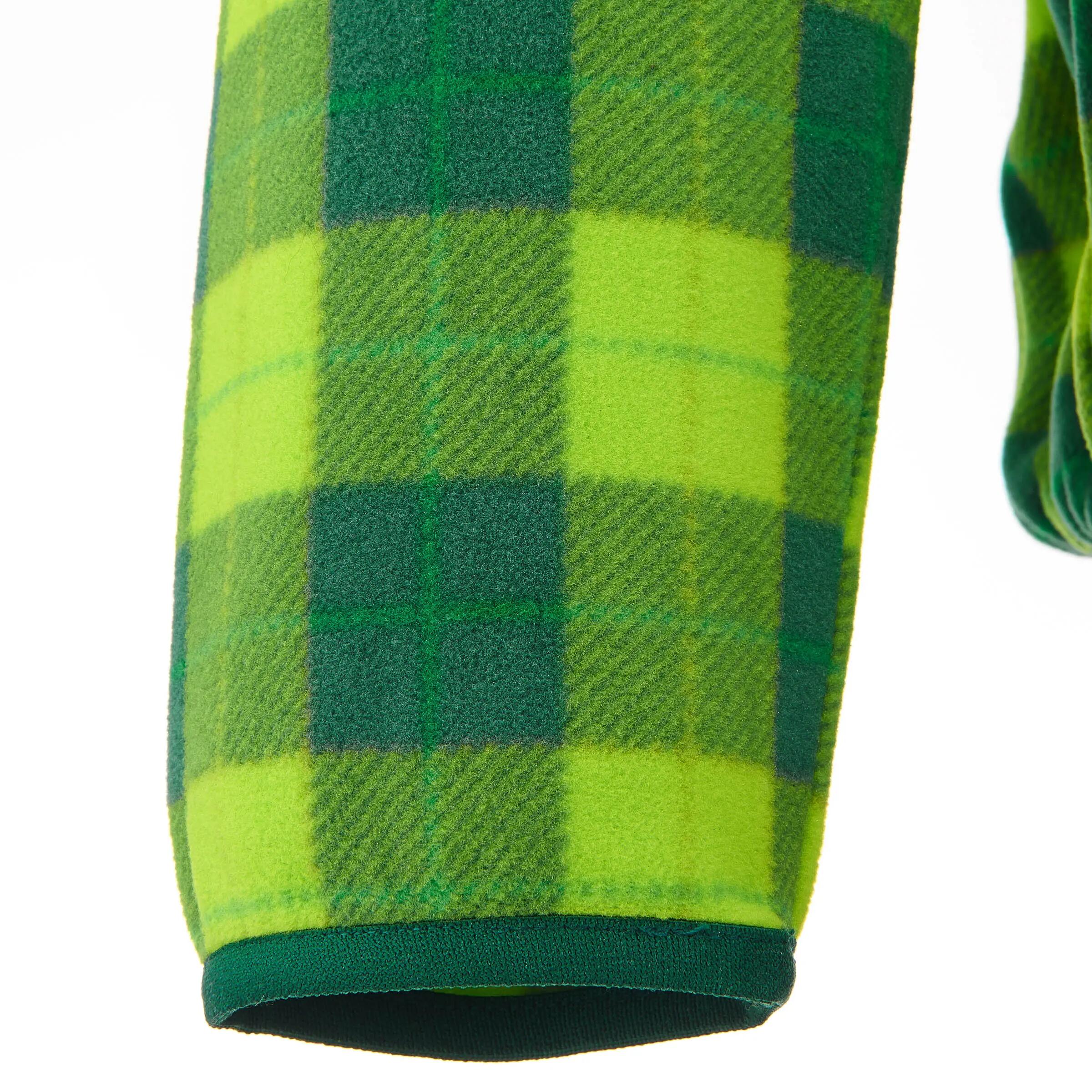 Forclaz 200 Men's Hiking Fleece - green check 7/12
