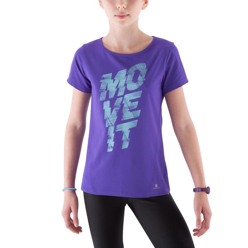 tee shirt violet decathlon