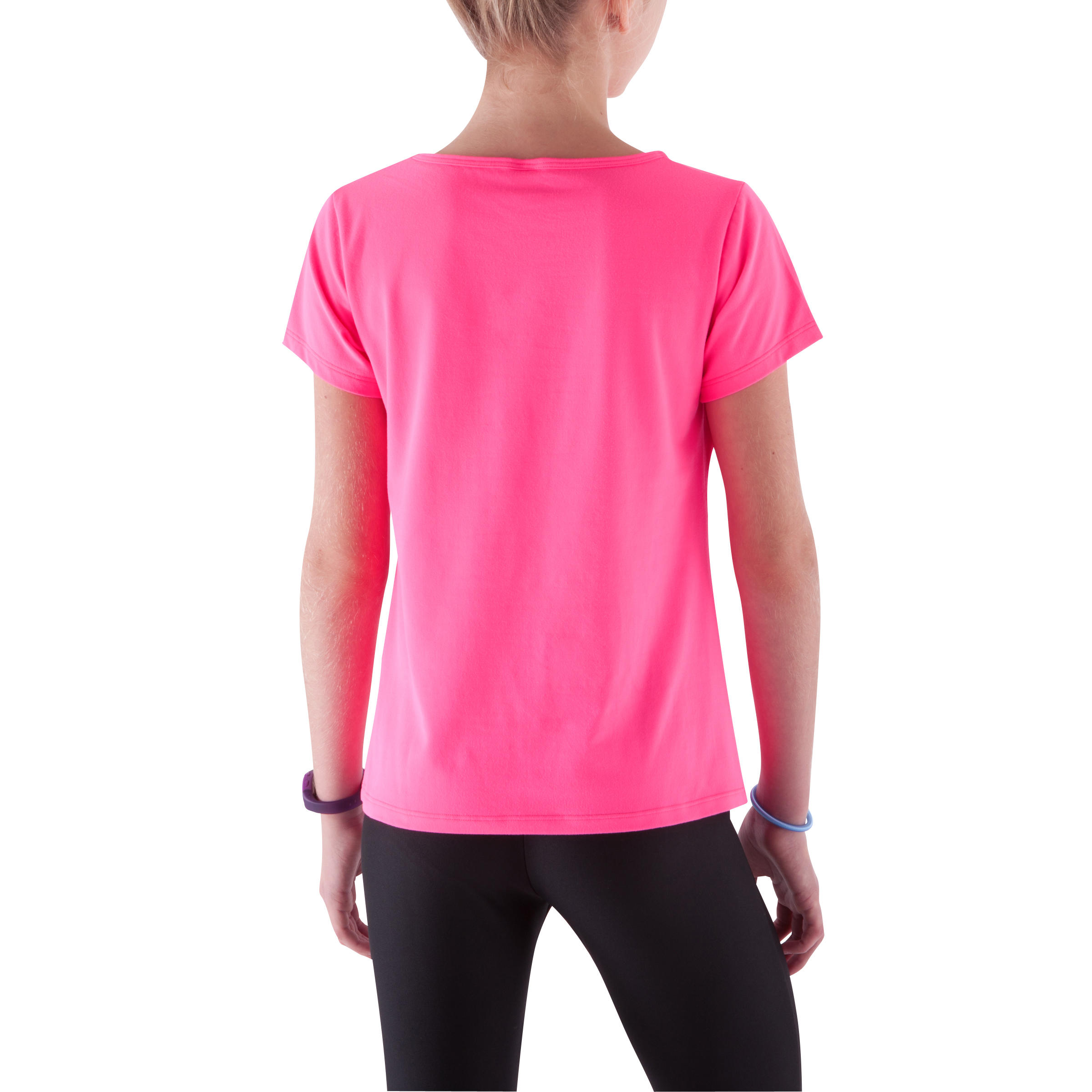 Breathe Girls' Gym Print T-Shirt - Pink 4/11