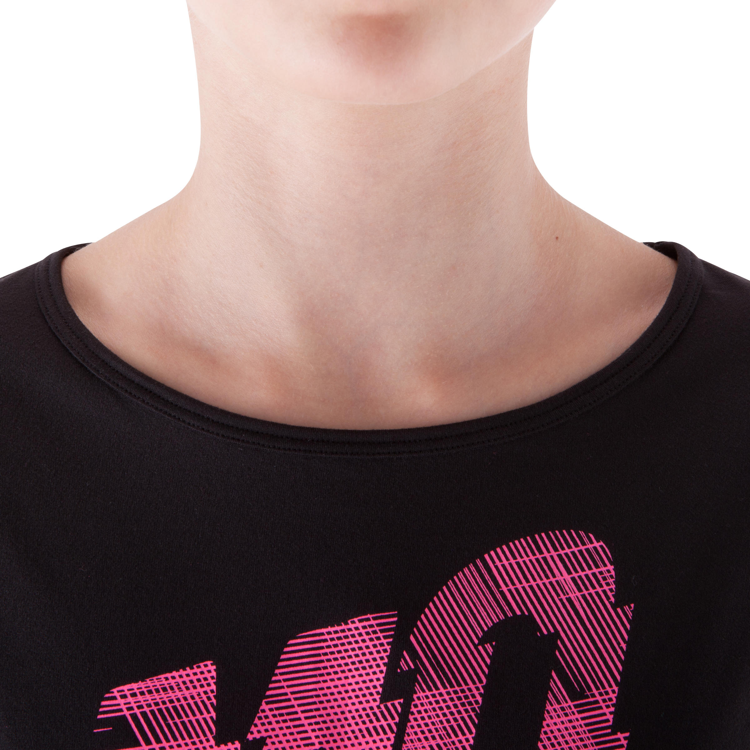 Breathe Girls' Gym Print T-Shirt - Black 6/12