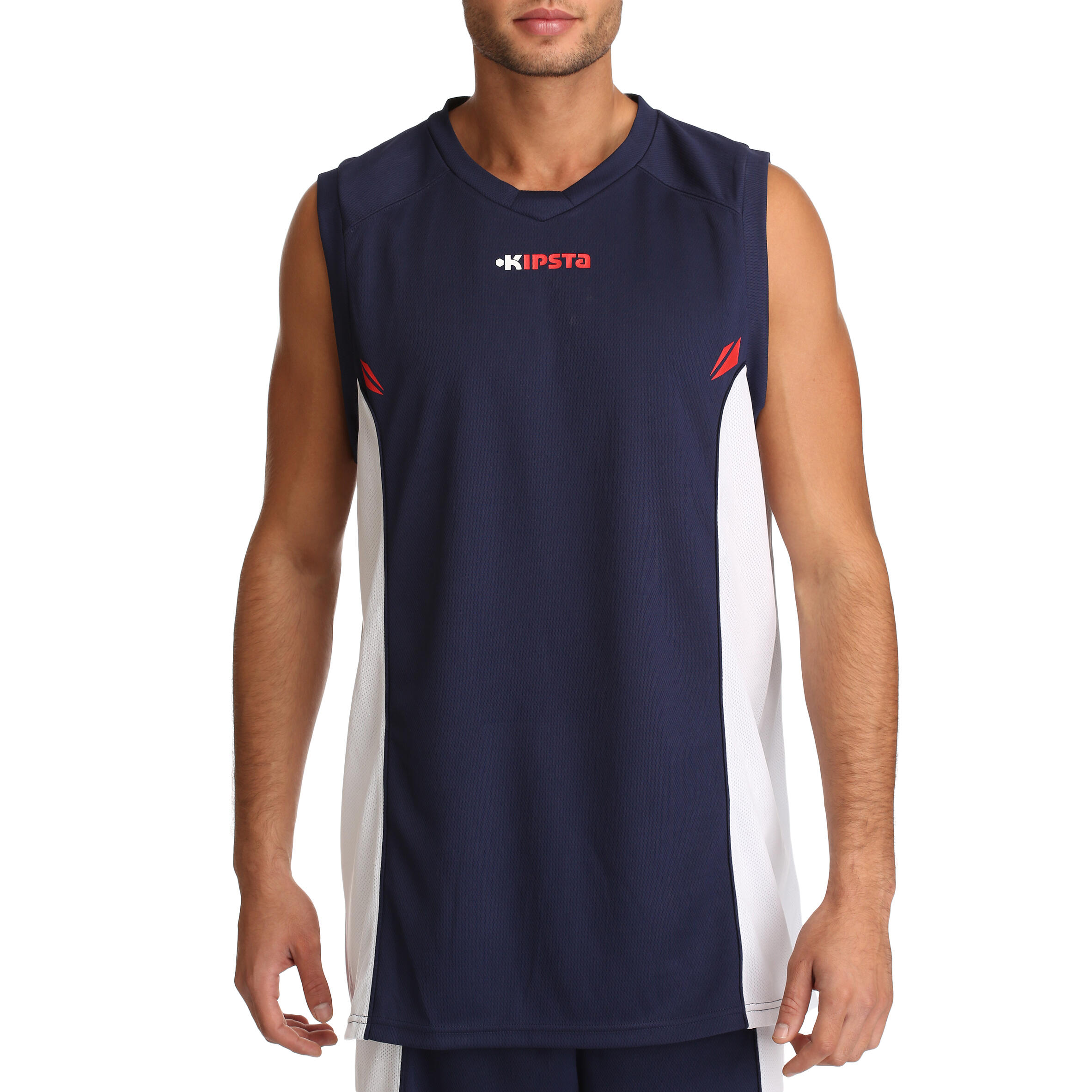 Evo Men's Basketball Jersey Blue White 2/8