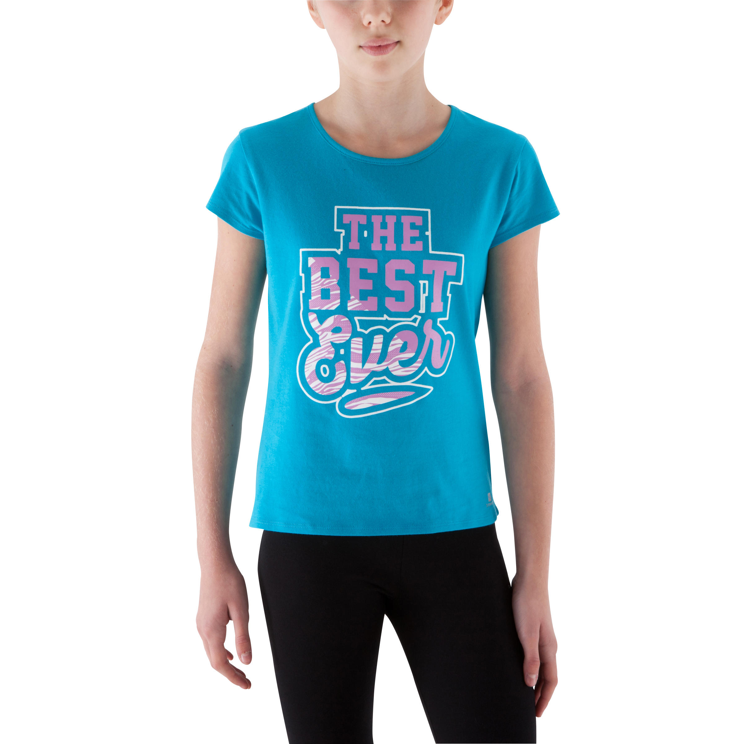 Girls' Gym T-shirt - Blue 8/12