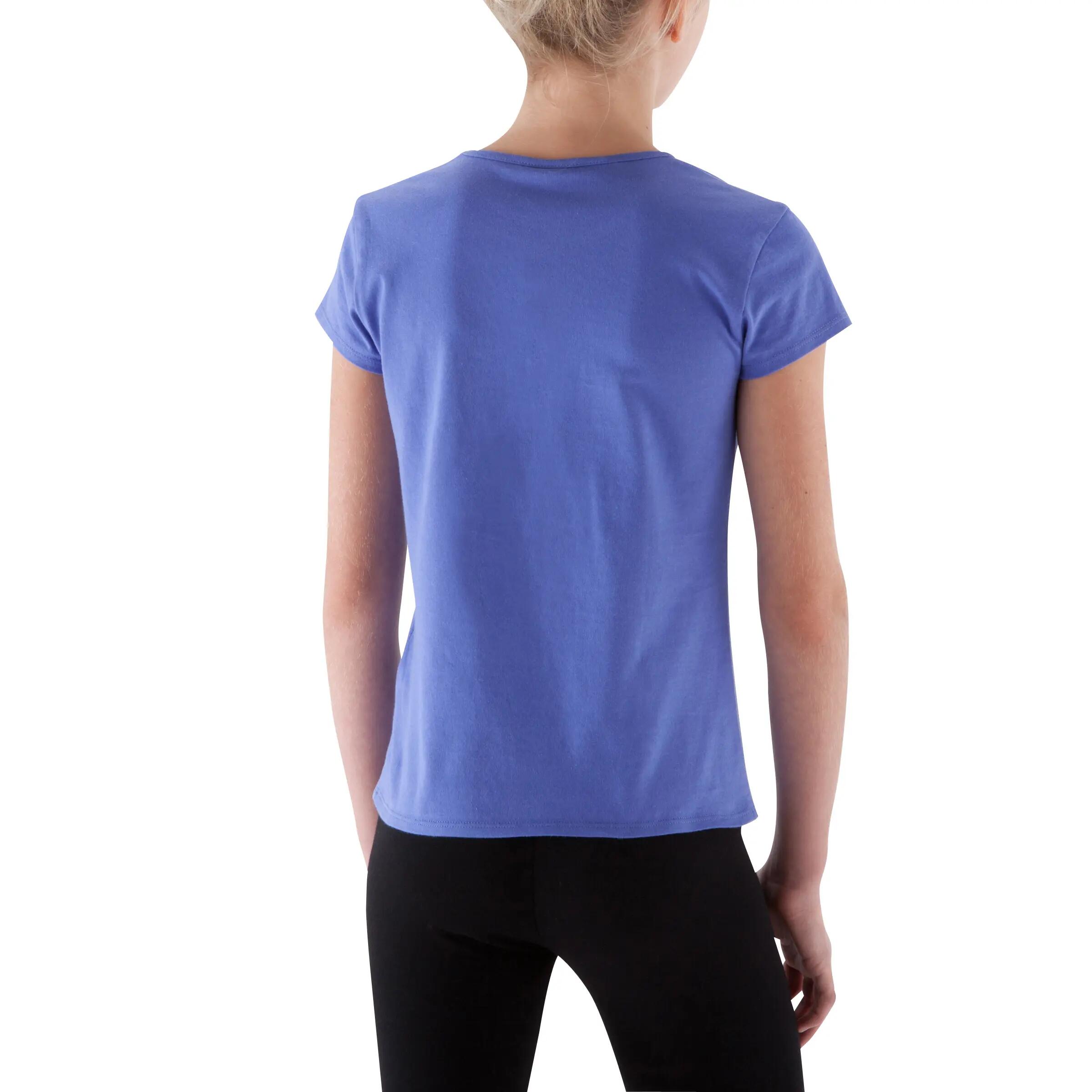 Girls' Gym T-shirt - Purple 10/12
