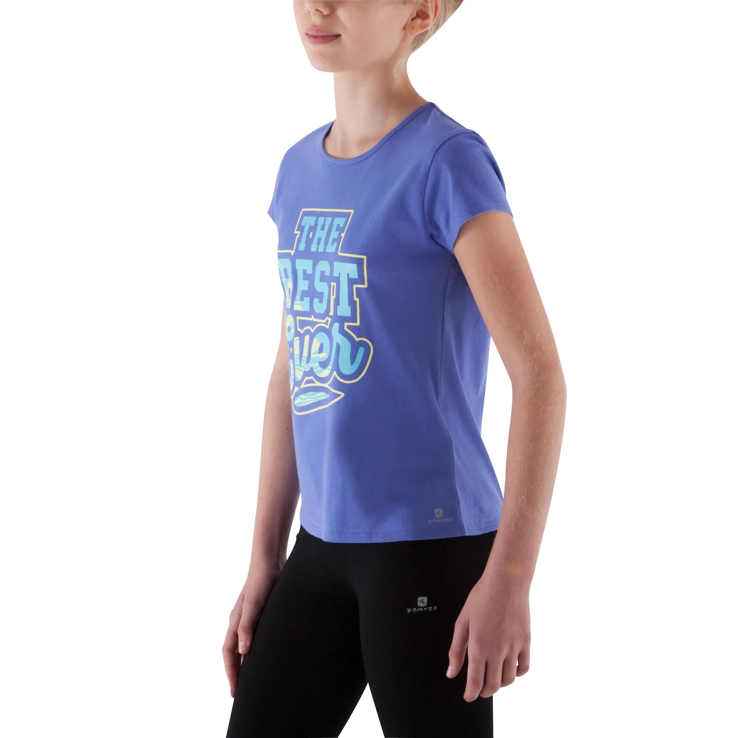 Girls' Gym T-shirt - Purple 11/12