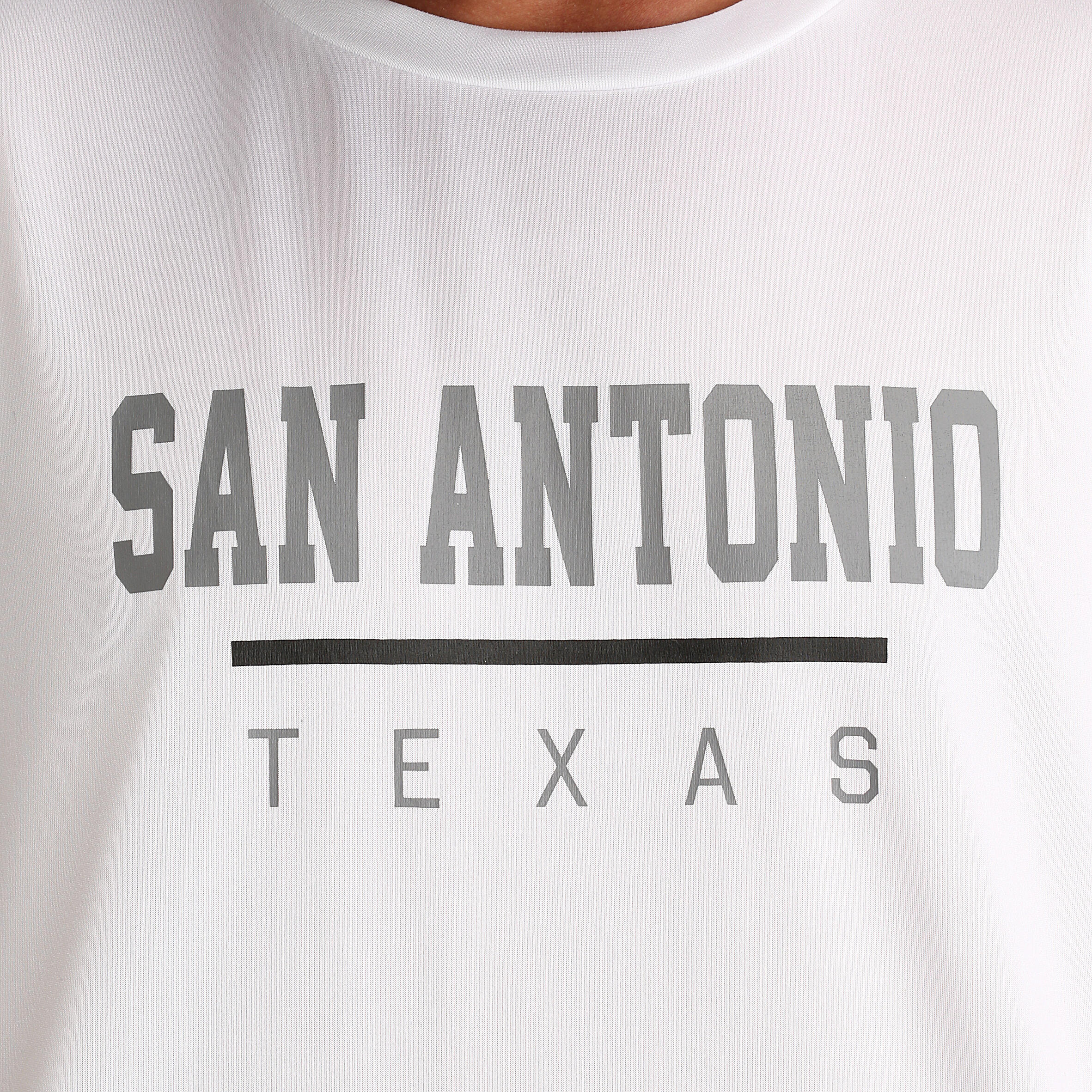 FAST San Antonio Adult Basketball T-Shirt White 3/6