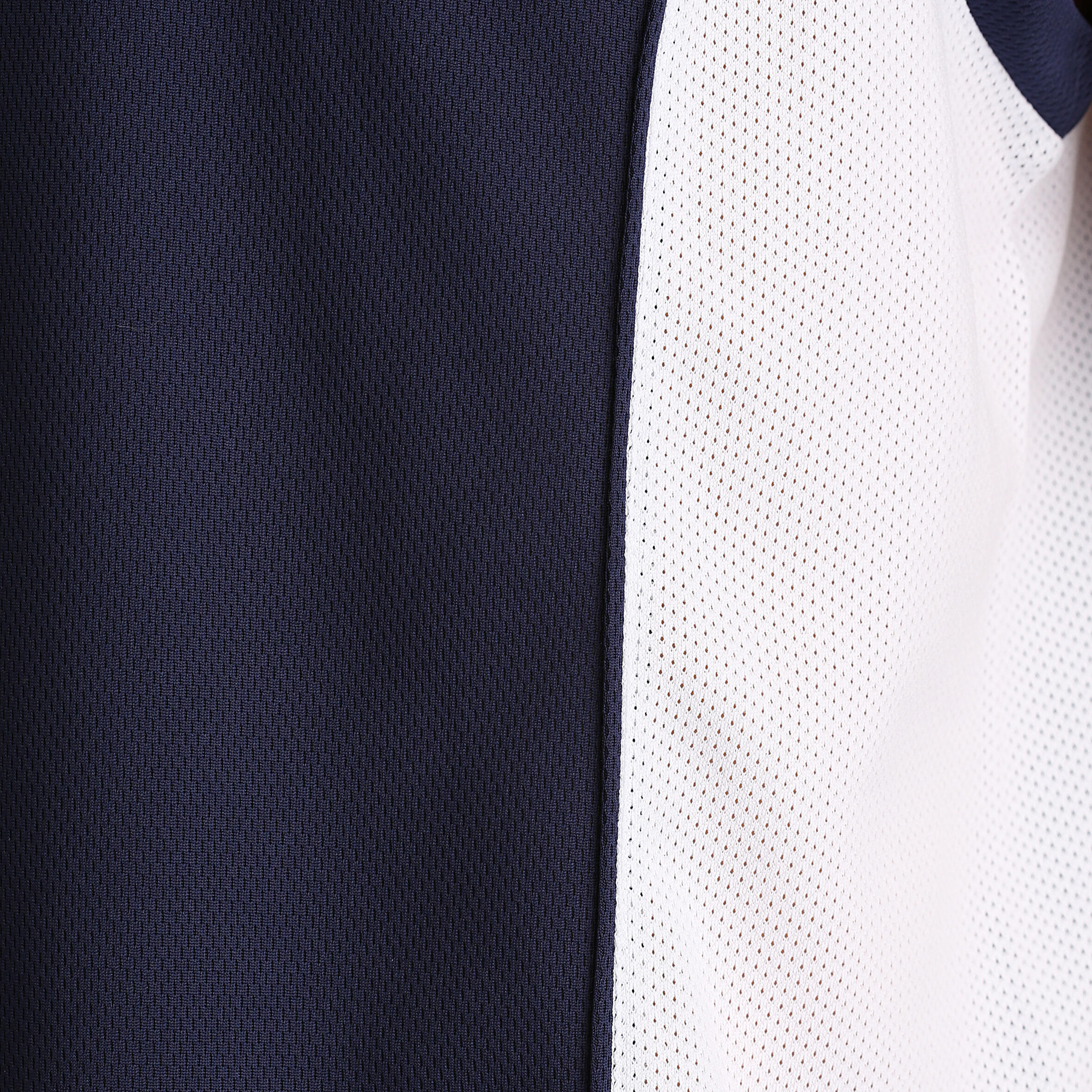 Evo Men's Basketball Jersey Blue White 4/8