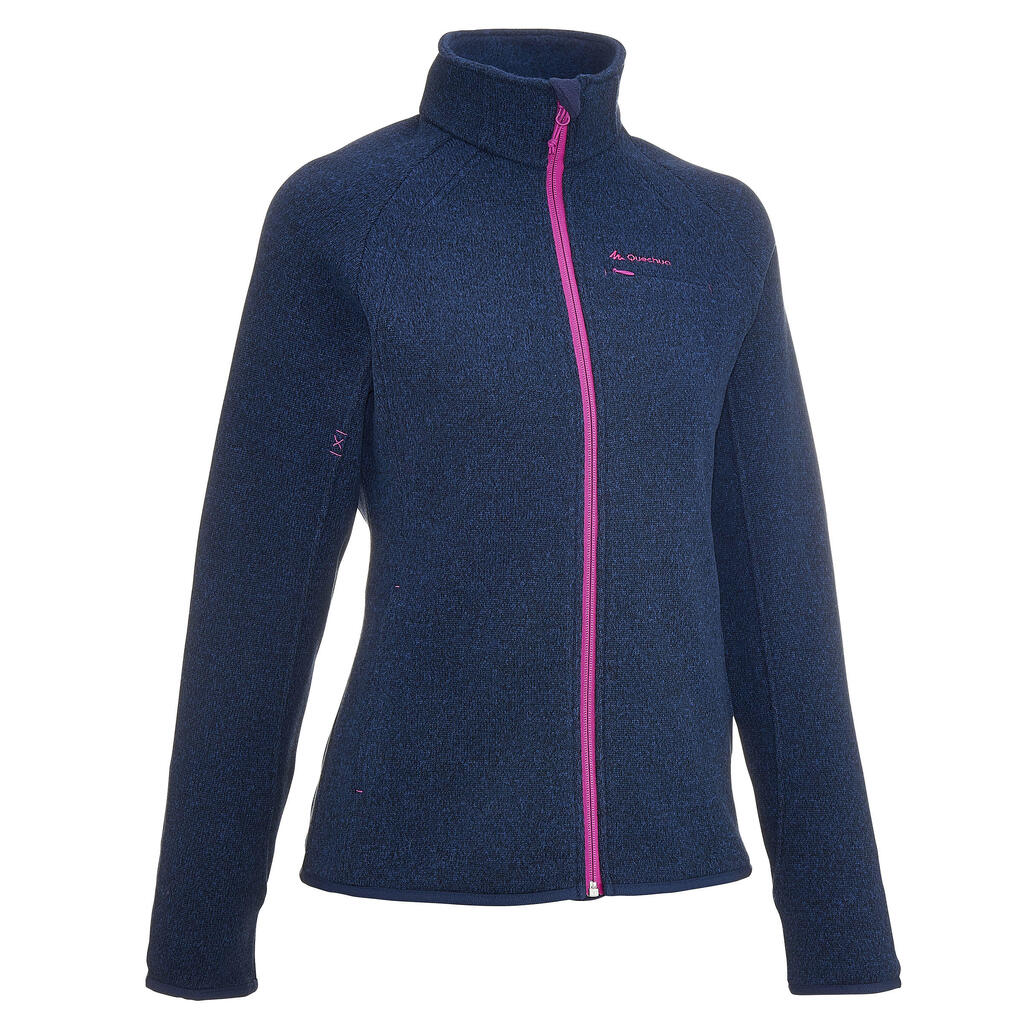 Arpenaz 300 women's hiking pullover - navy