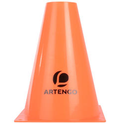 Set van 6 markeringskegels van 19 cm voor tennis