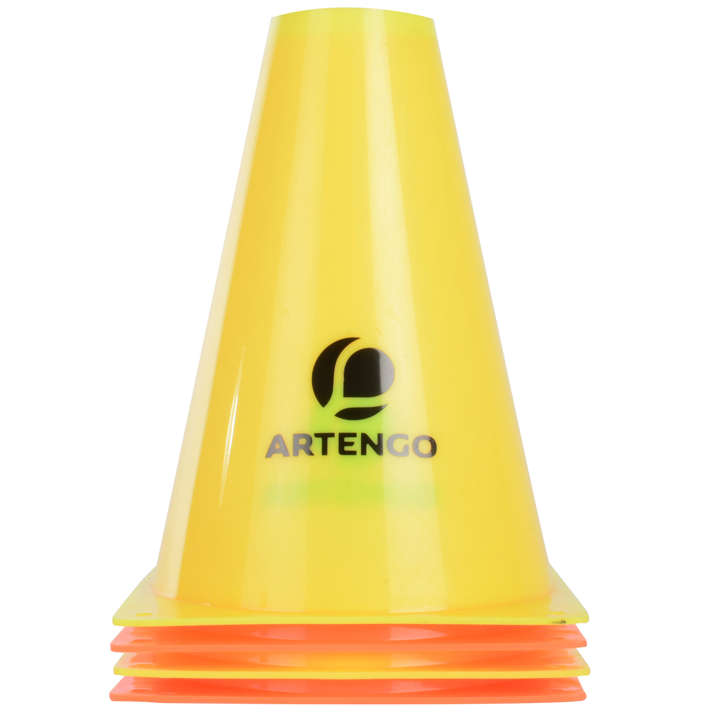 PACK DE 6 CONOS DE DELIMITACIÓN 19 cm PARA PISTA DE TENIS  4/5