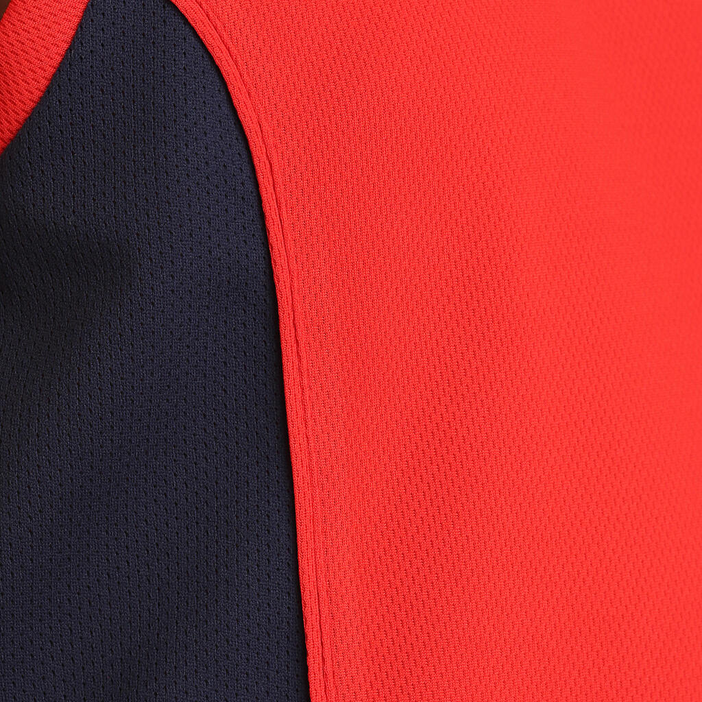 Basketballtrikot Evo Kinder, rot/blau