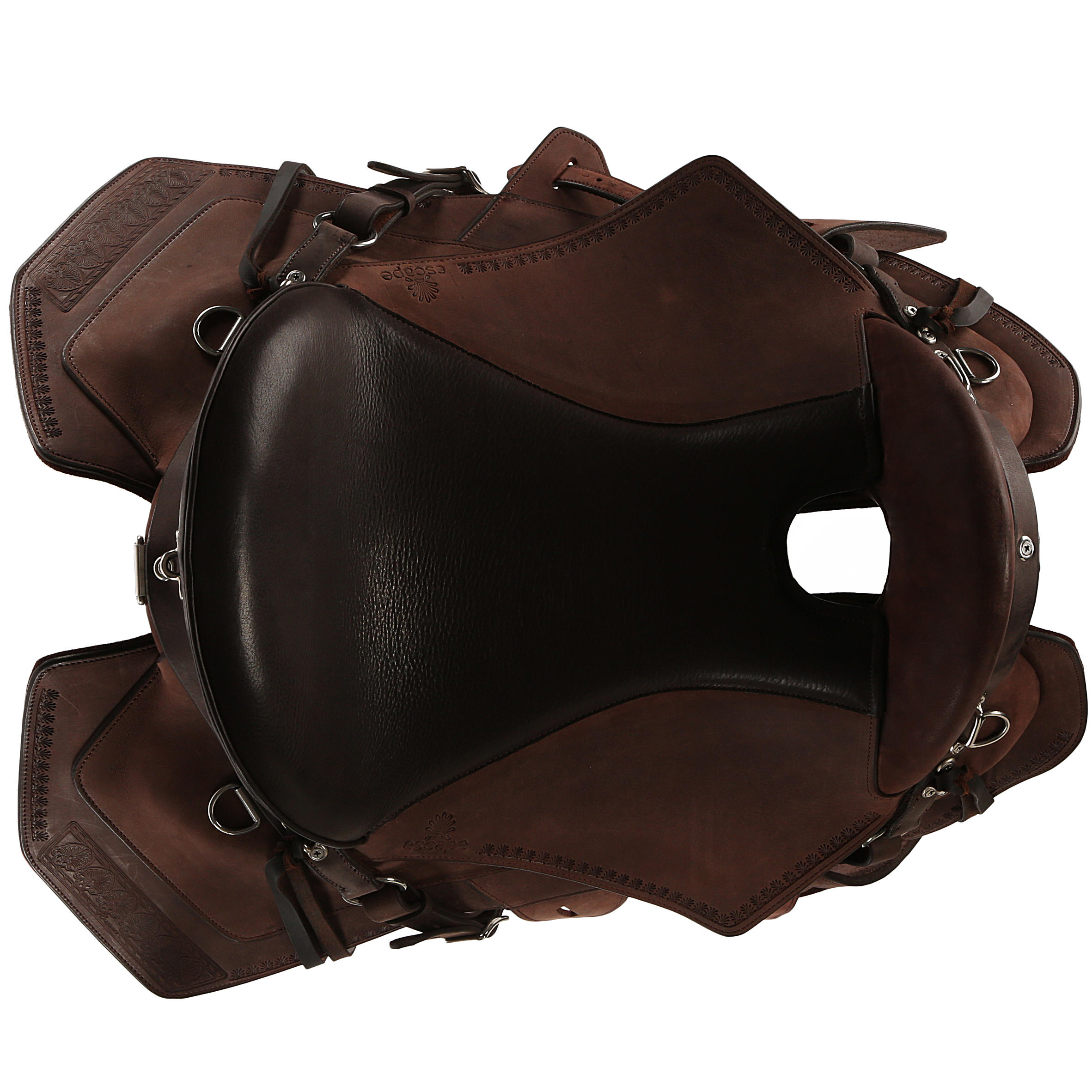 Horse Riding Hacking Saddle for Horse Escape - Brown 5/15