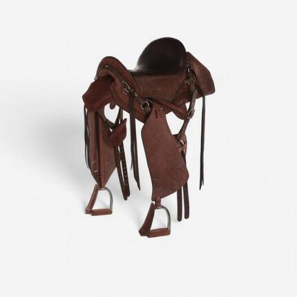 Selle équitation randonnée Cheval - Escape marron