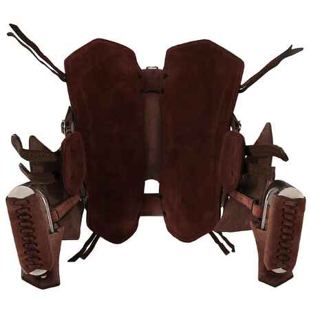 Horse Riding Hacking Saddle for Horse Escape - Brown