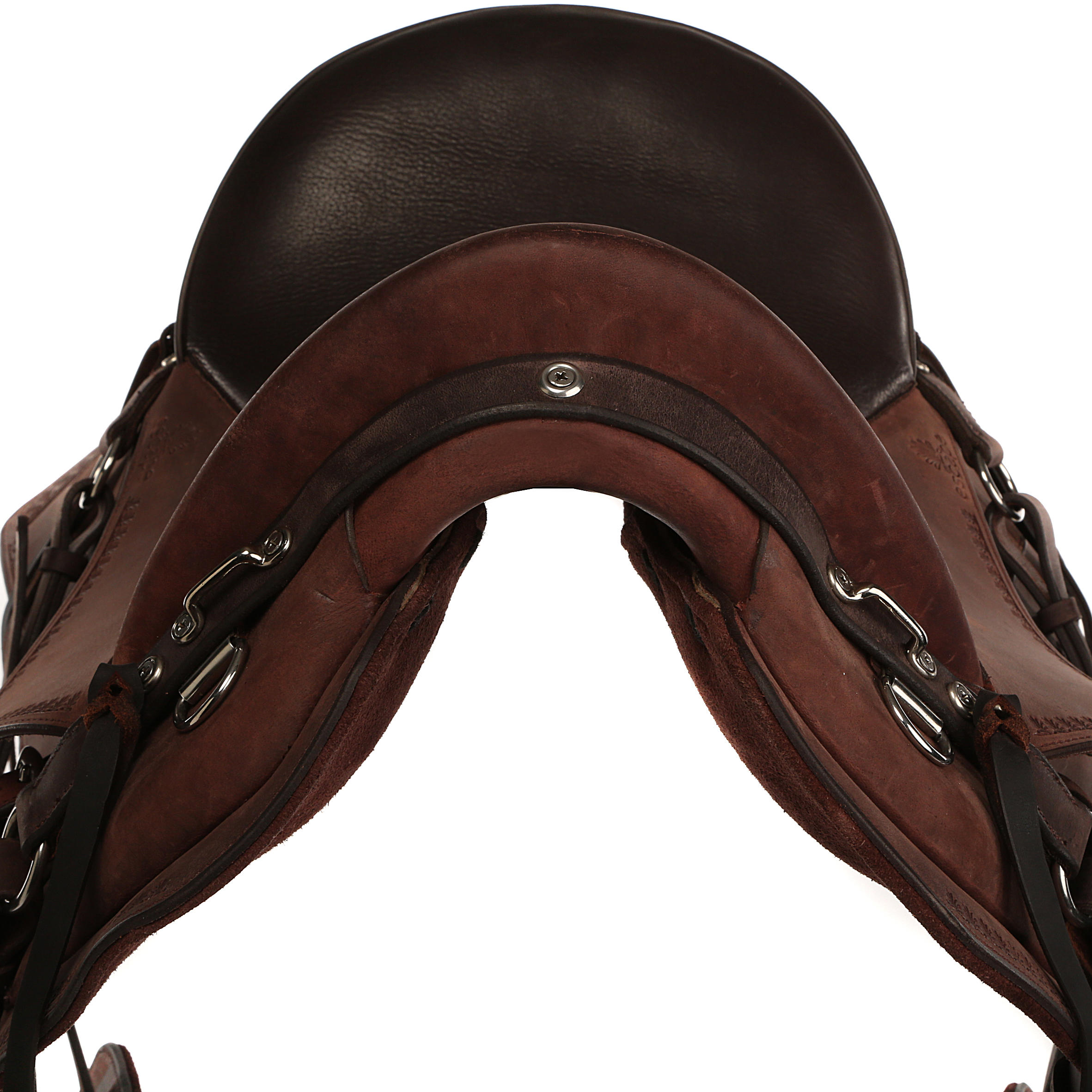 Horse Riding Hacking Saddle for Horse Escape - Brown 14/15