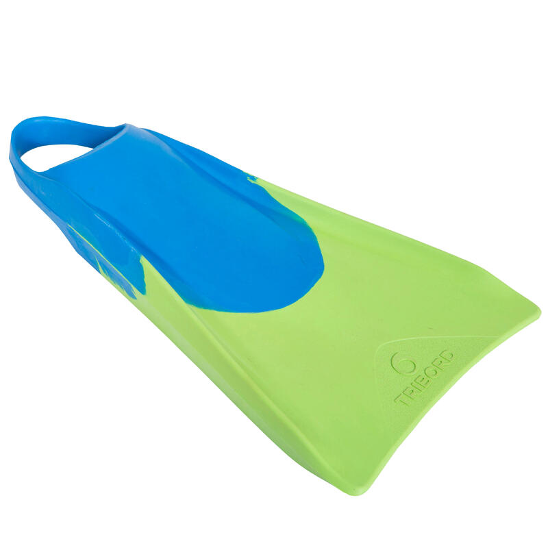 Labe Înot Bodyboard 500 + leash Verde-Albastru 