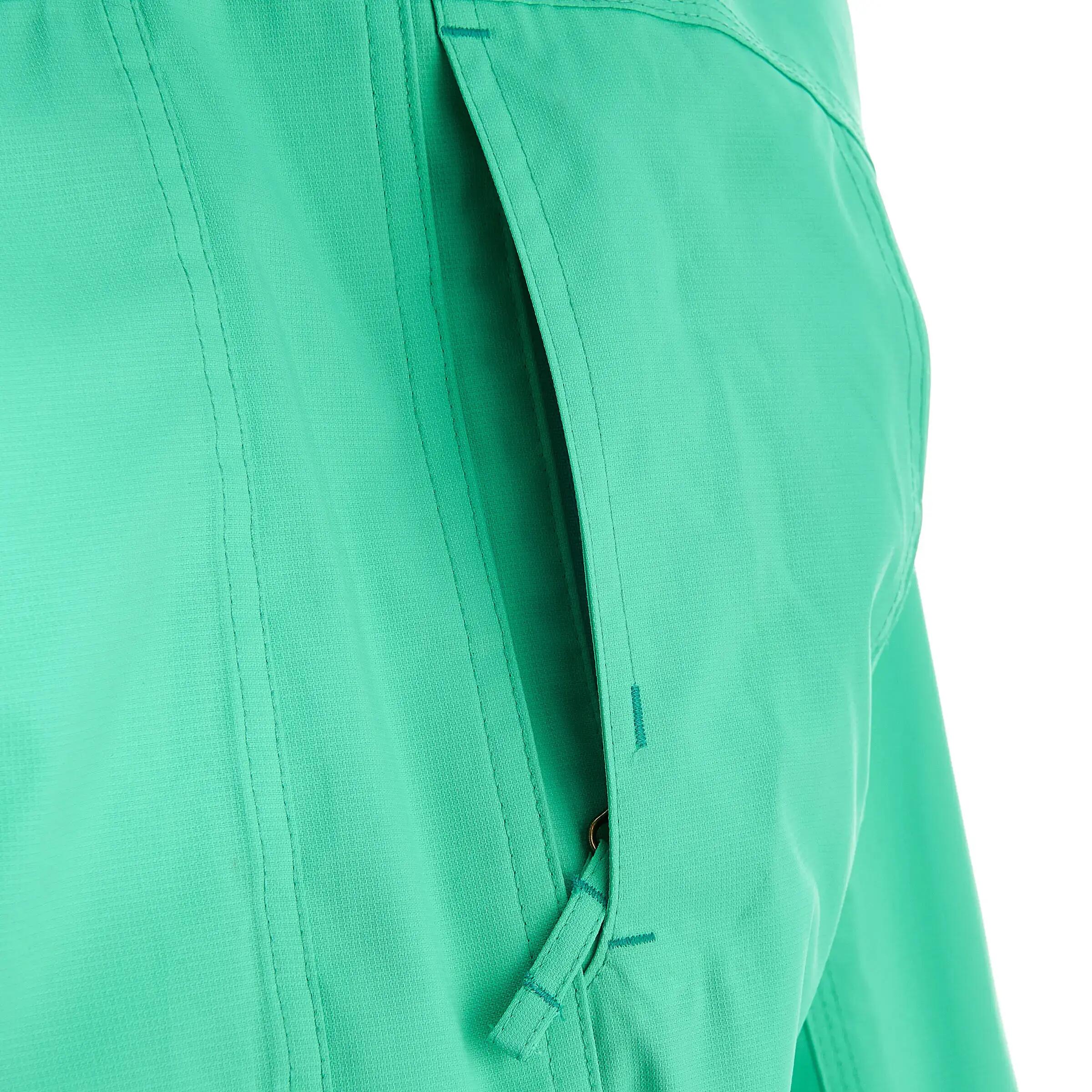 Arpenaz 300 Rain 3-in-1 Women's Hiking Jacket - Electric Green 14/22