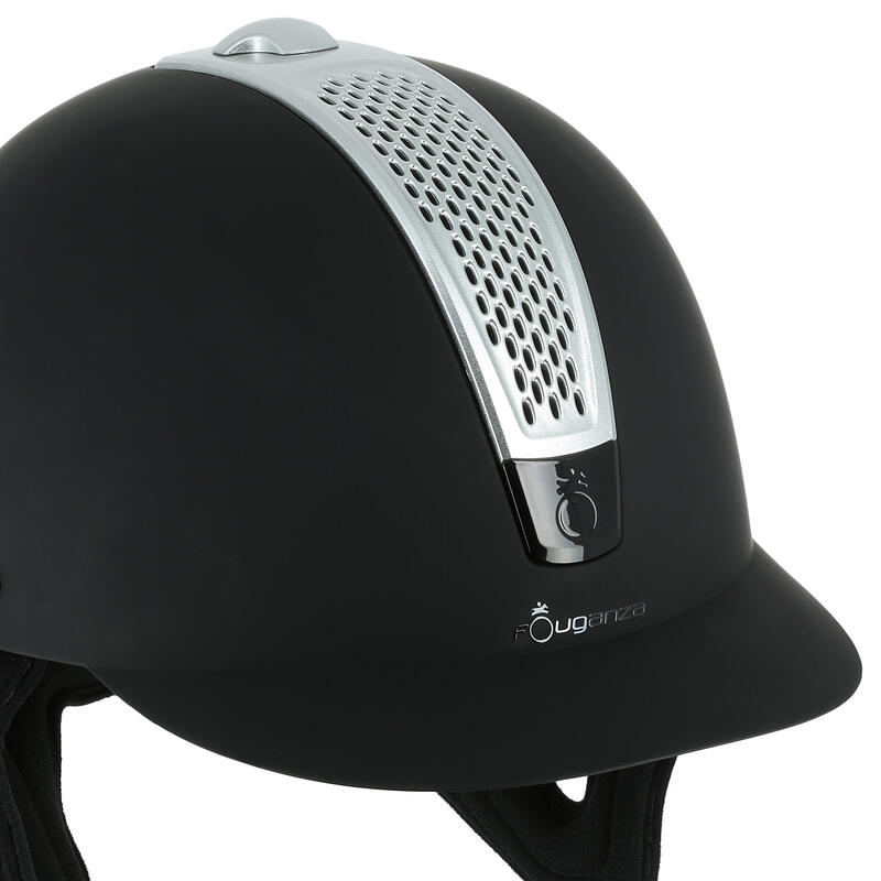 Ventilation gris paillette pour casque équitation C700