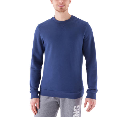 Crew-neck Bodybuilding Sweatshirt - Dark Blue