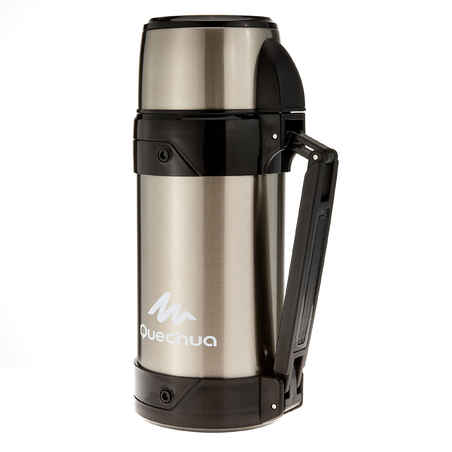 1.5 L stainless steel insulated flask with cup for hiking