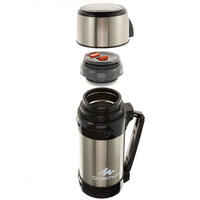 1.5 L stainless steel insulated flask with cup for hiking