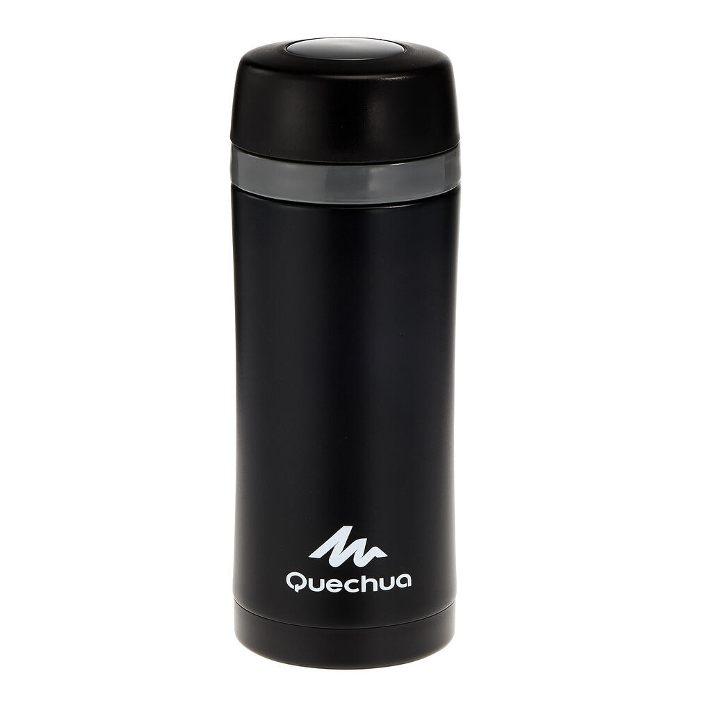 Isothermal stainless steel hiking mug 0.35l - black