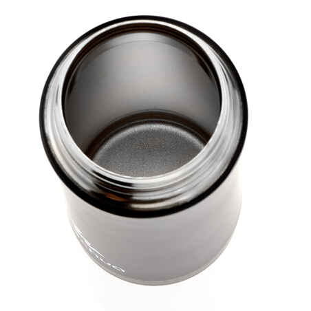Ισοθερμική κούπα πεζοπορίας από ανοξείδωτο χάλυβα 0,35L - Μαύρο