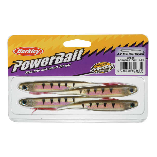 NO BRAND DROPSHOT MINNOW 5CM PERCH X6 SOFT FRESHWATER LURES...