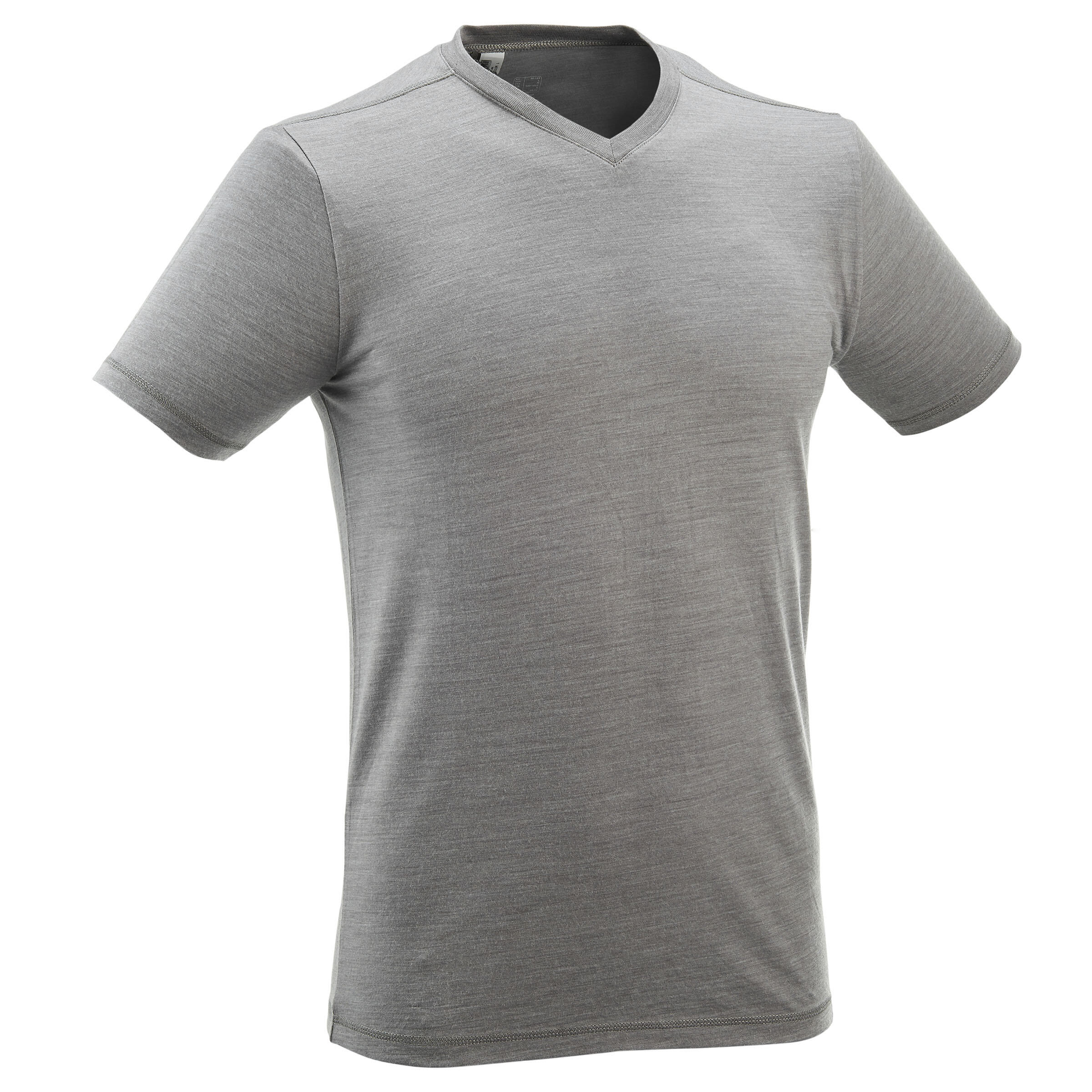 Short Sleeved Trekking Techwool 155 Man’s T-shirt - Grey 1/10