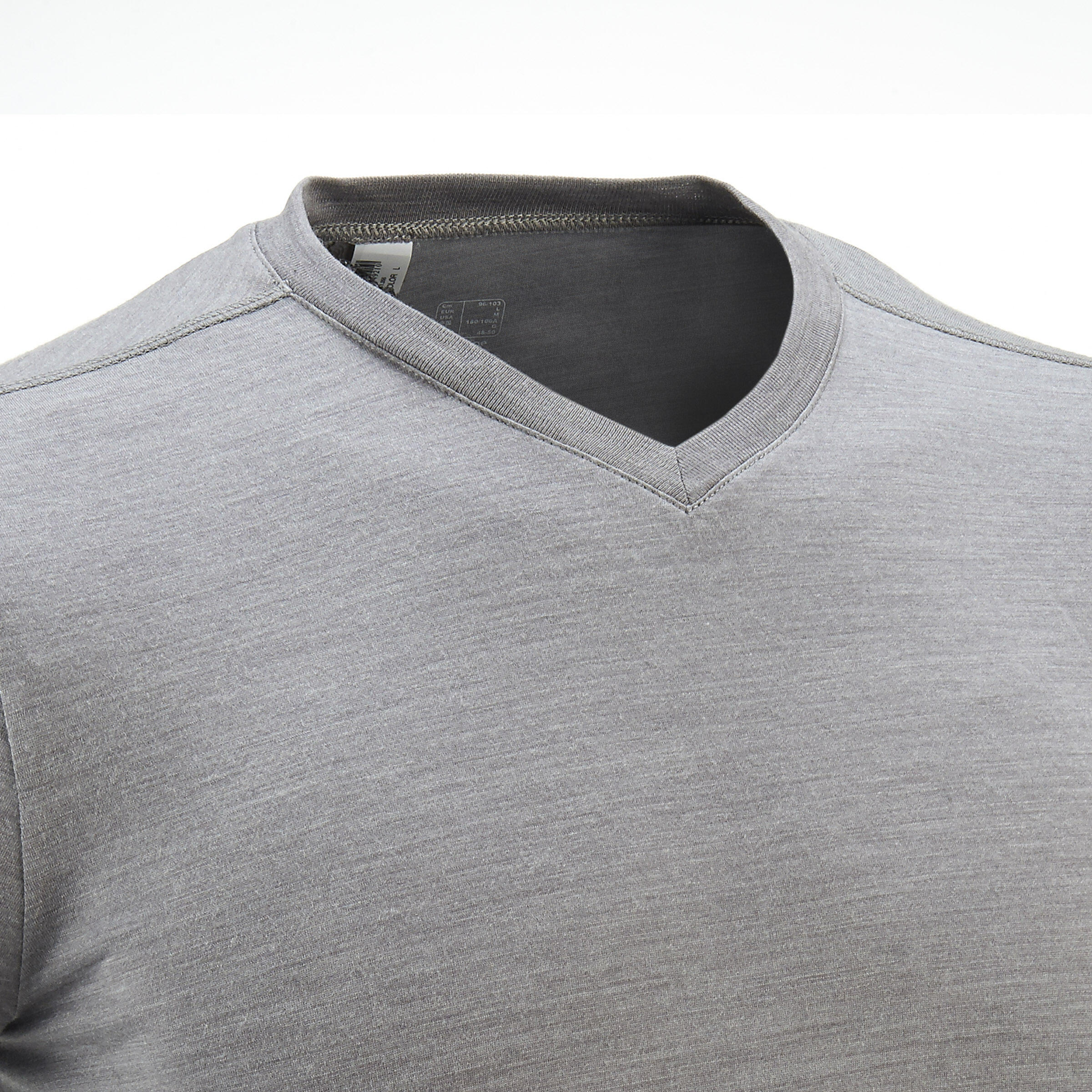 Short Sleeved Trekking Techwool 155 Man’s T-shirt - Grey 6/10
