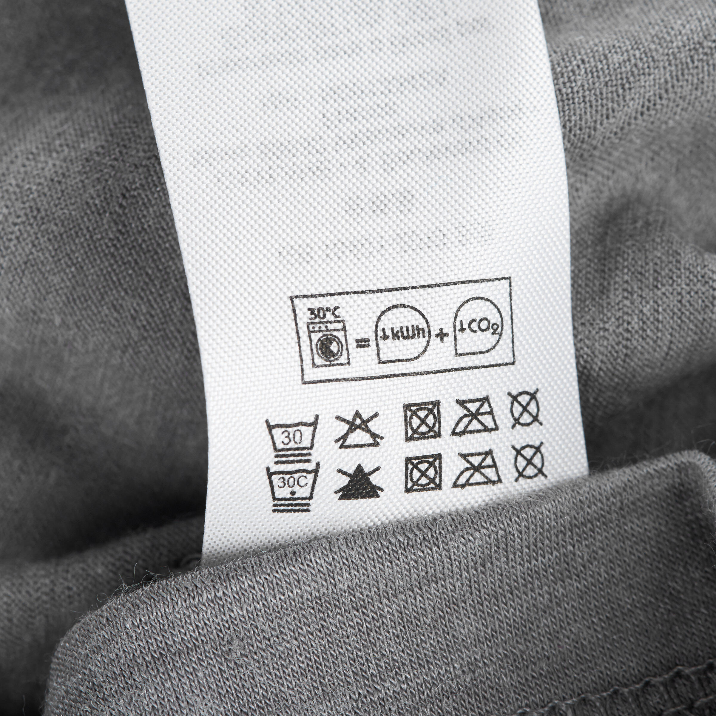Short Sleeved Trekking Techwool 155 Man’s T-shirt - Grey 9/10