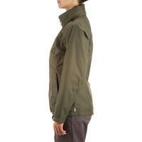 Arpenaz 100 women's rain hiking jacket - Green
