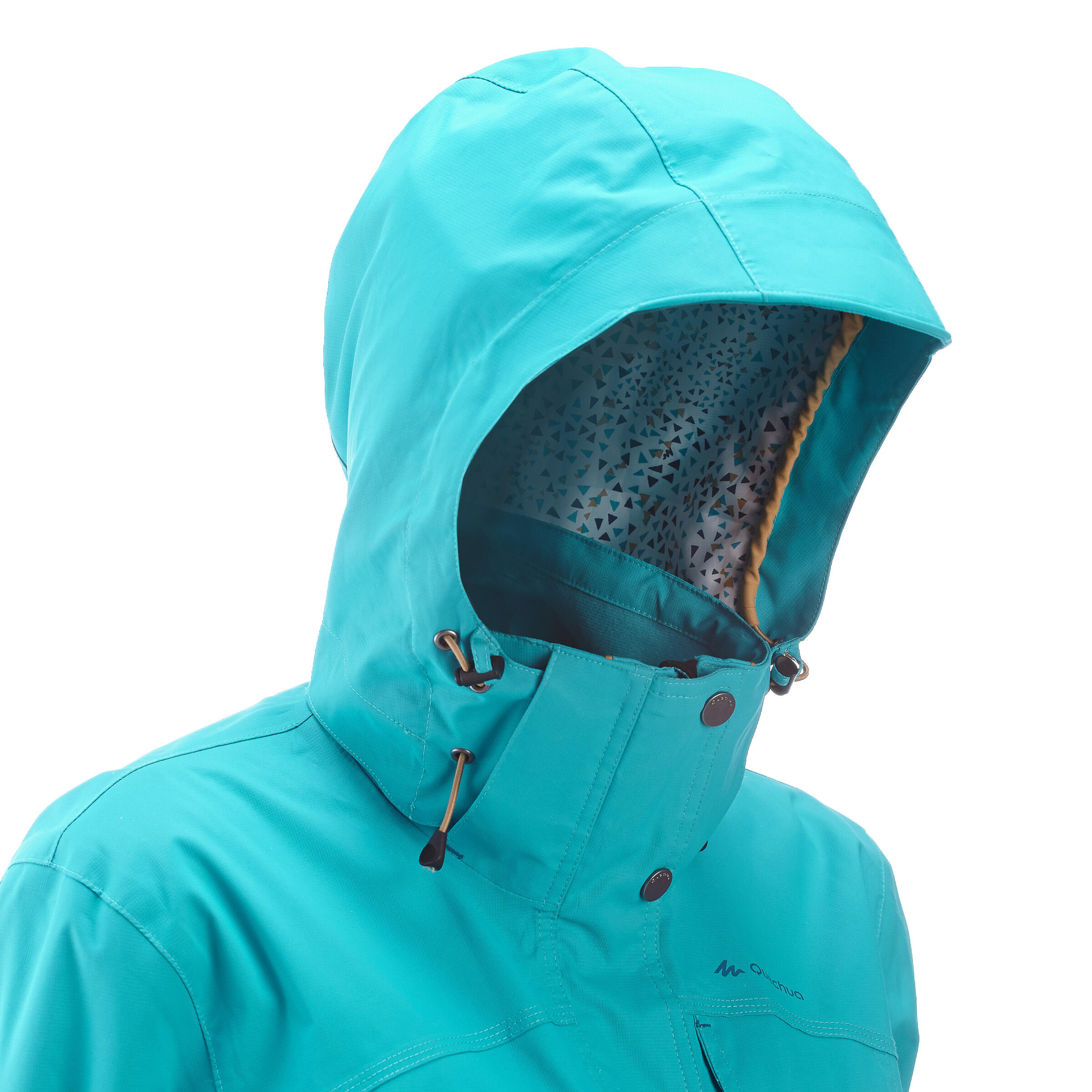 Arpenaz 300 women's waterproof walking rain jacket - blue 9/13