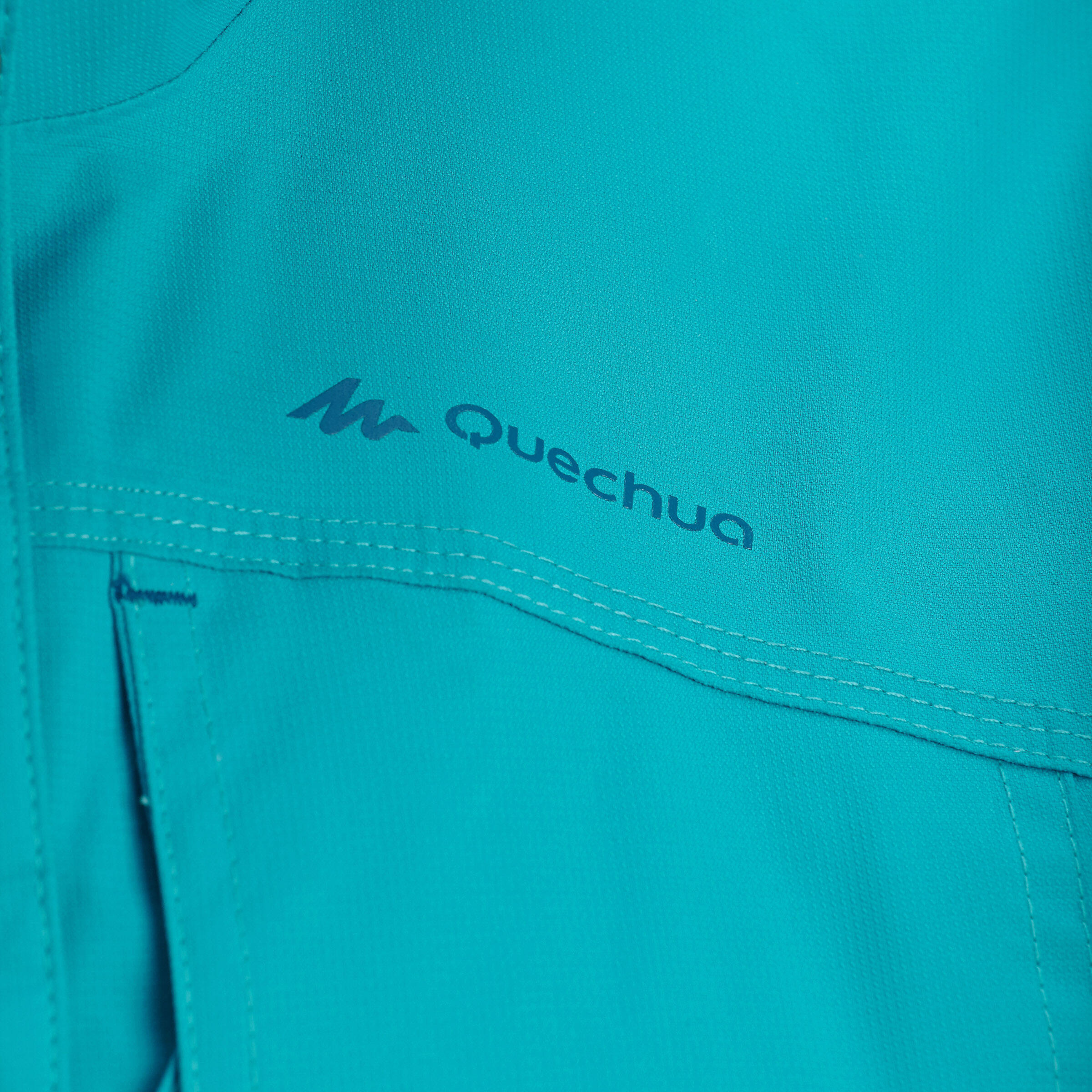 Arpenaz 300 women's waterproof walking rain jacket - blue 7/13