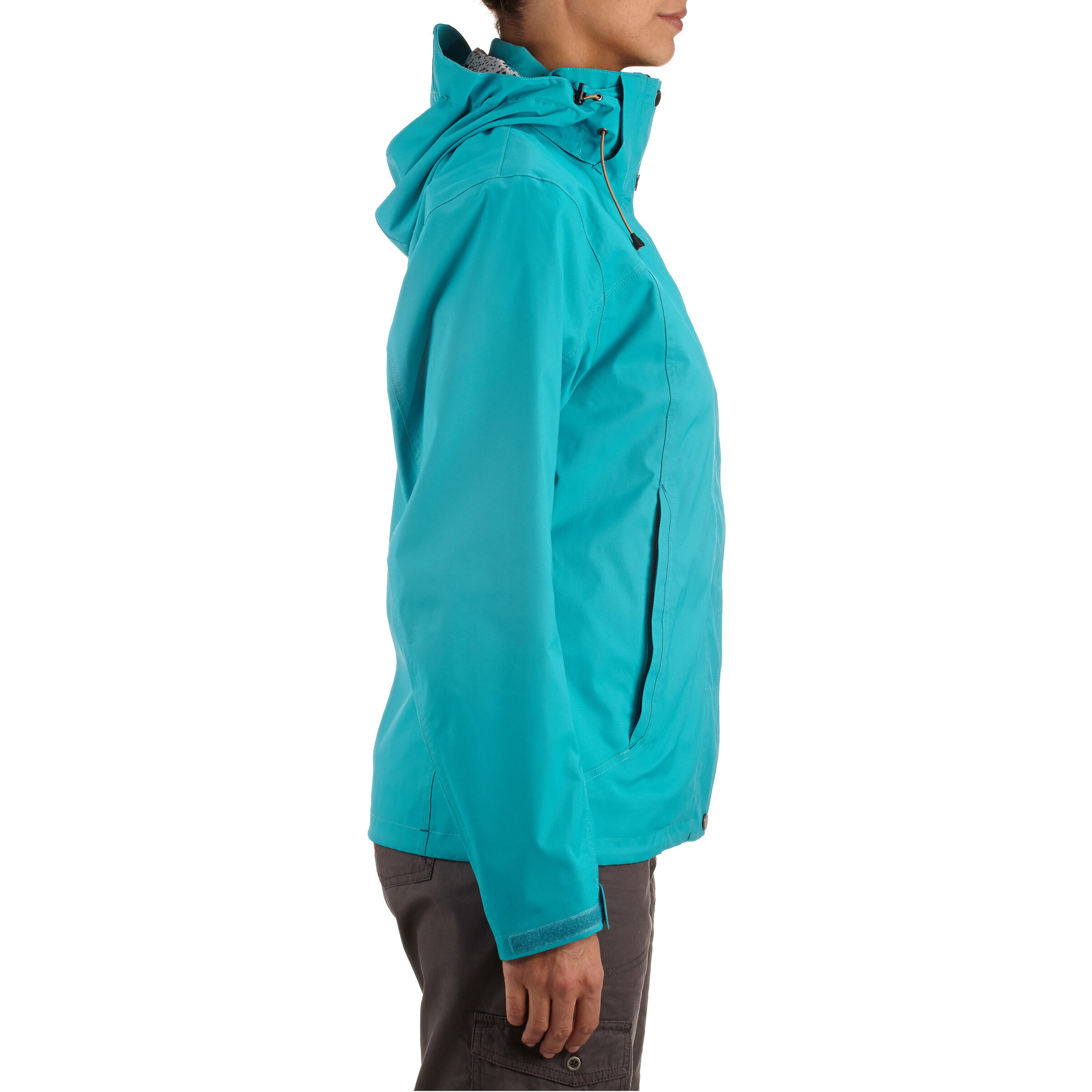 Arpenaz 300 women's waterproof walking rain jacket - blue 6/13