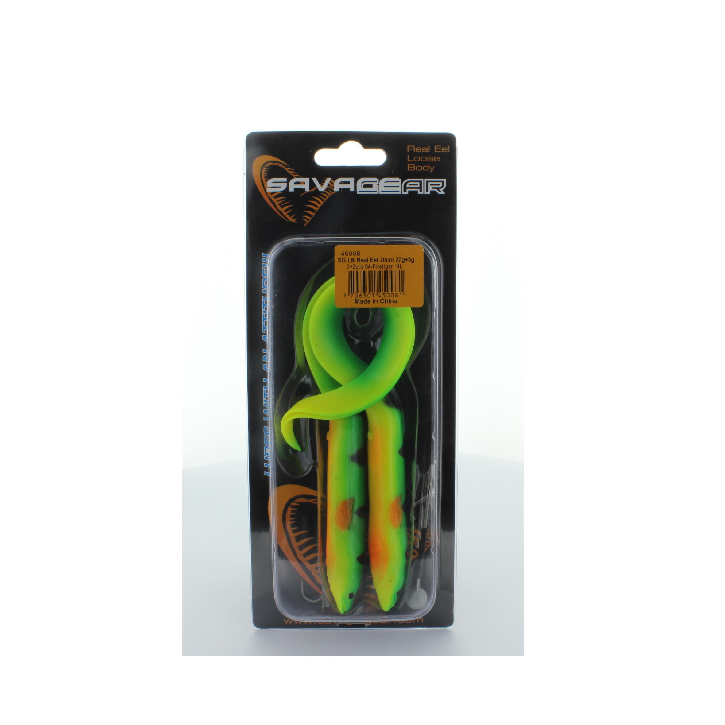 ESQUERS FLEXIBLES AIGUA DOLÇA REAL EEL 20 cm 27 g FIRETIGER X2 2/2