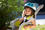 CASQUE VELO BEBE 300 BLEU CLAIR CASQUE VELO BEBE 300 BLEU CLAIR
