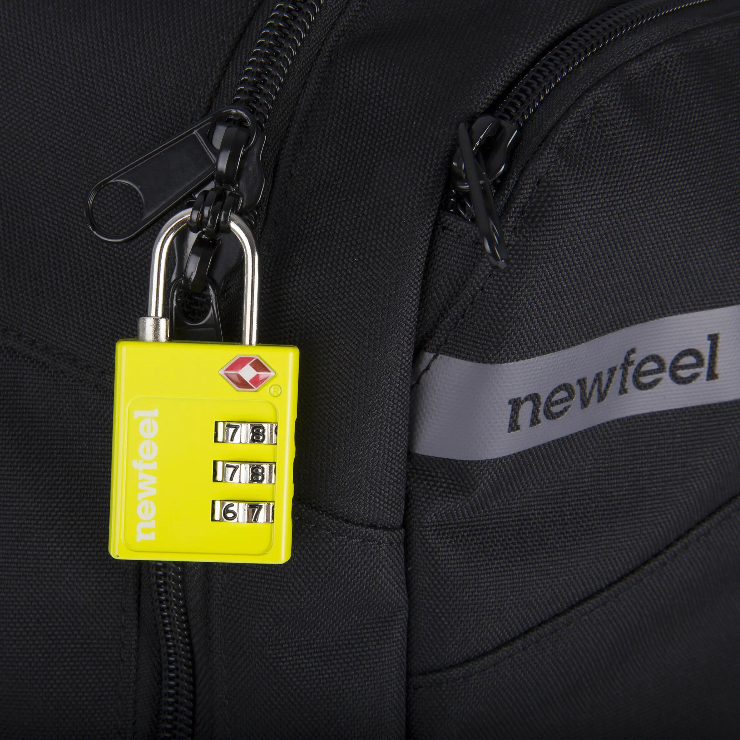 TSA Combination padlock - yellow 5/6