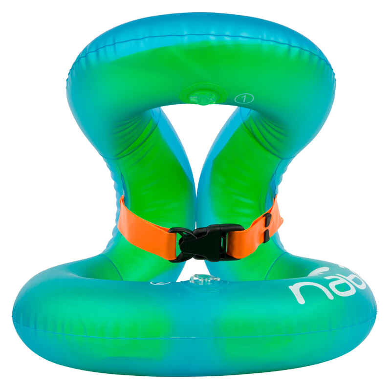 Swimming Inflatable Vest 18-30 kg - Green