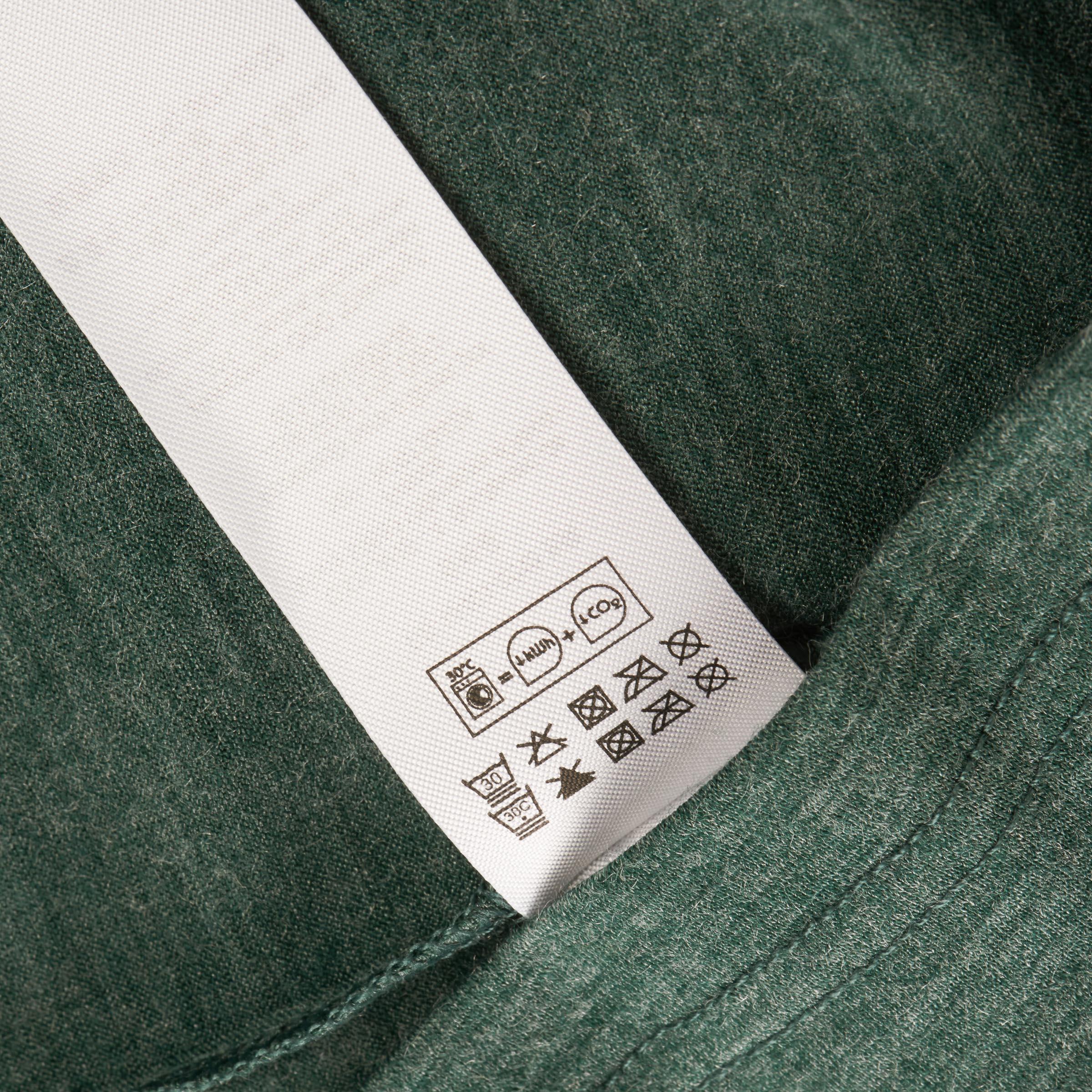 Men's Short-sleeve Hiking T-shirt TechWOOL 50 - Green Pattern 11/11