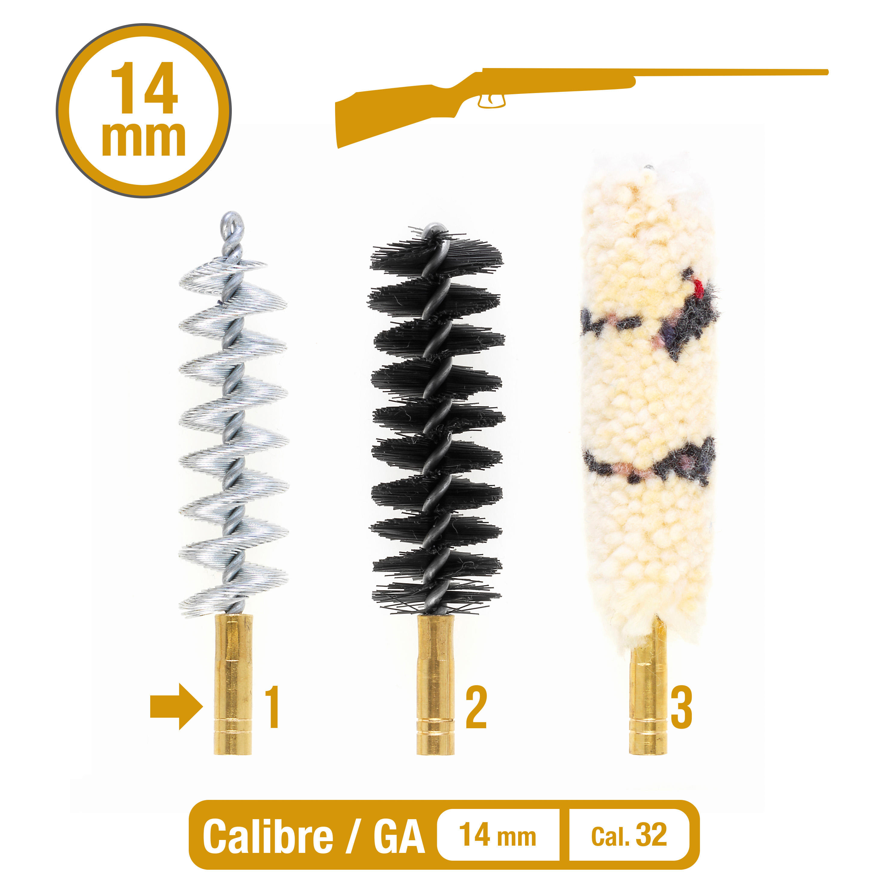 Small-bore gun cleaning kit - SOLOGNAC