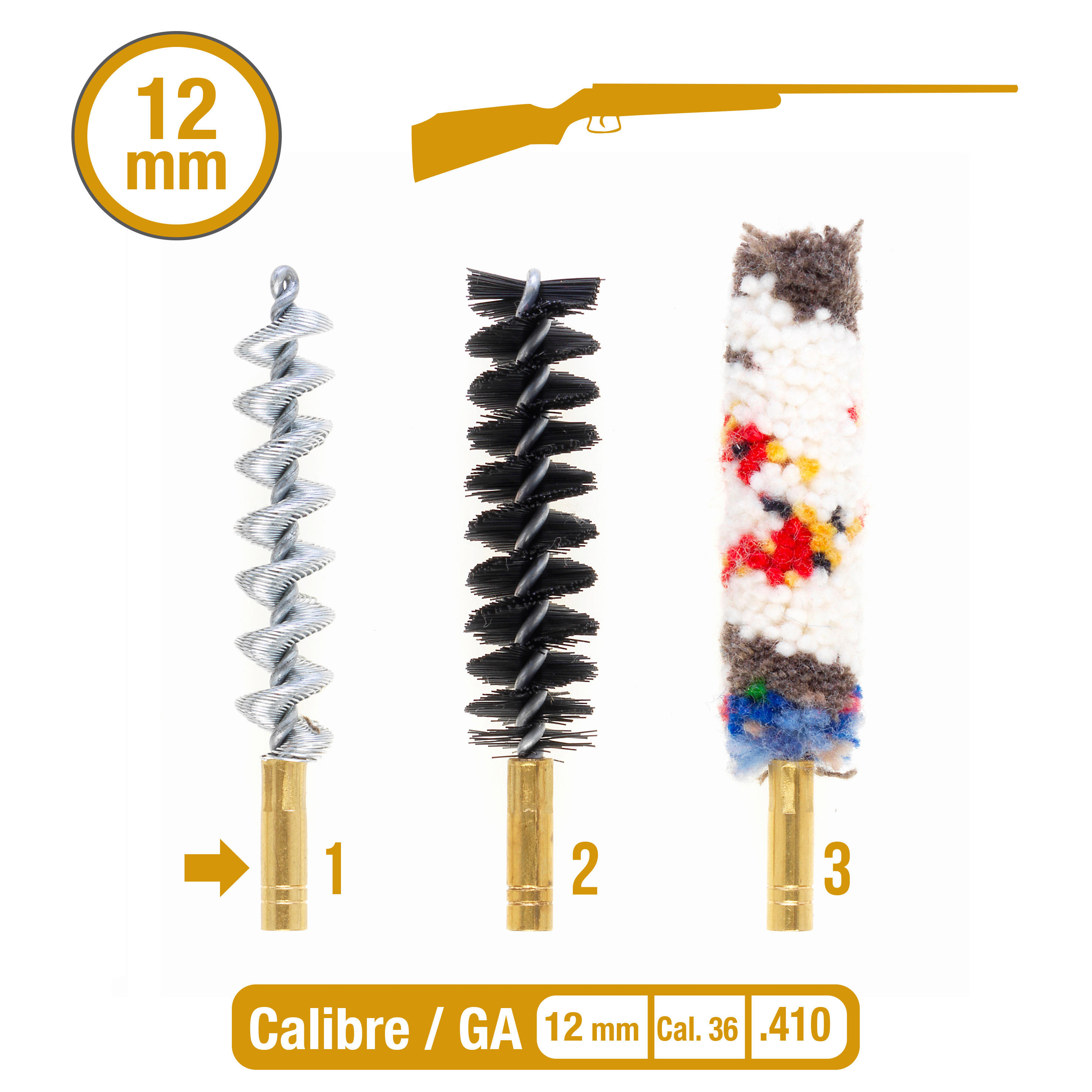 Small-bore gun cleaning kit - SOLOGNAC